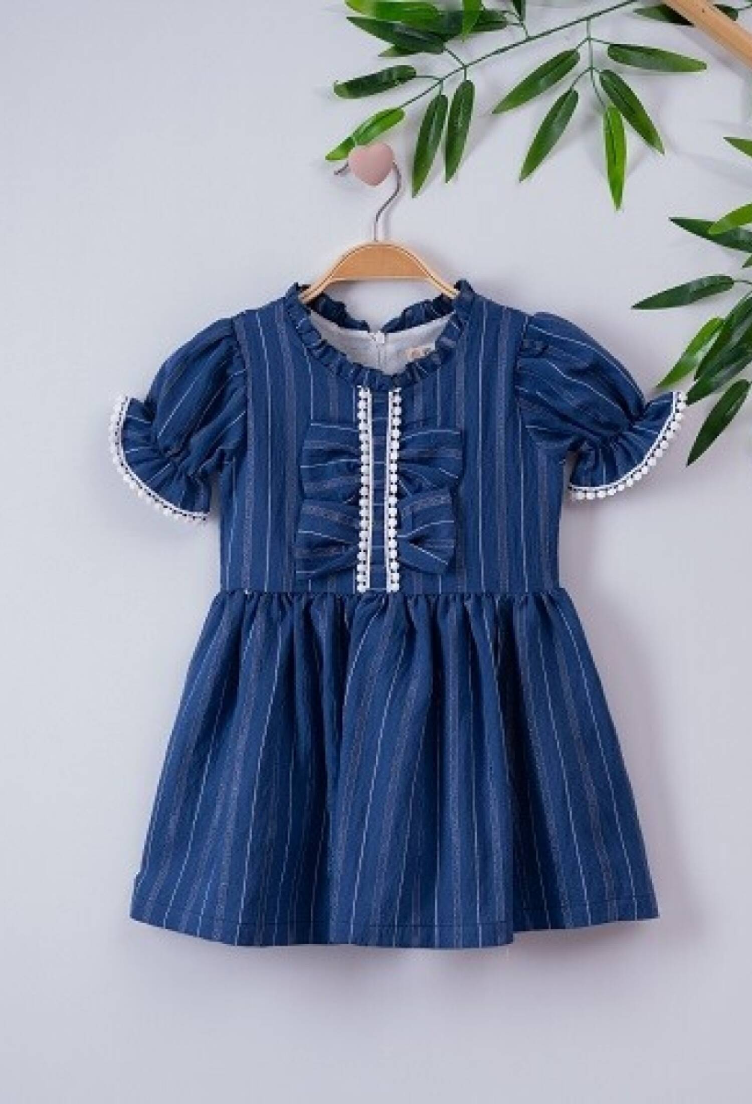 Önü Fiyonklu Elbise 1016-221041 - 1016-221041 - Brand: Büşra Bebe - Kids & Bby Clothes From Peralane Kids Turkey