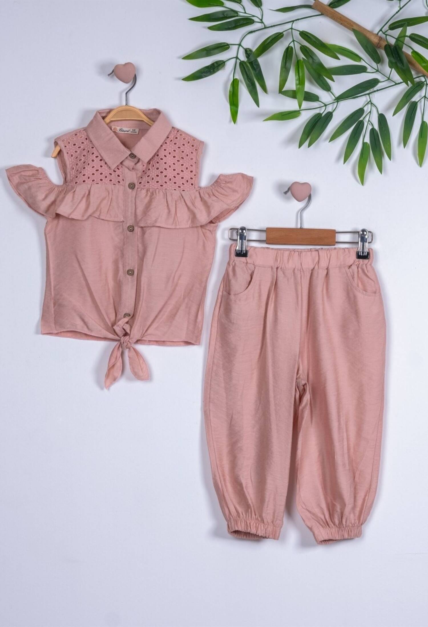 Robası Brodeli Airobin Takım 1016-211137 - 1016-211137 - Brand: Büşra Bebe - Kids & Bby Clothes From Peralane Kids Turkey