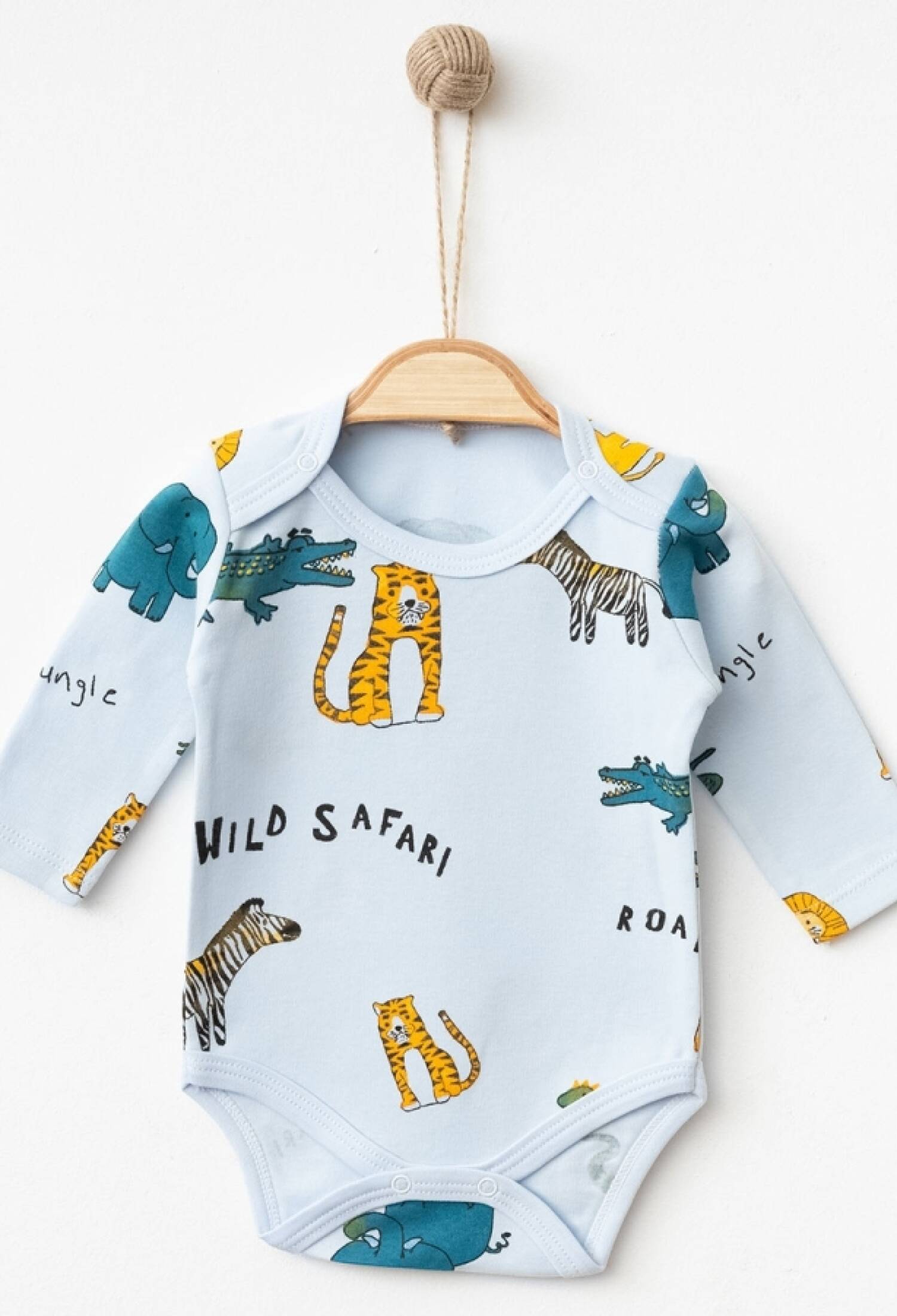 Safari Desenli Erkek Çıtçıtlı Badi - Brand: NAYINOM - Kids & Bby Clothes From Peralane Kids Turkey