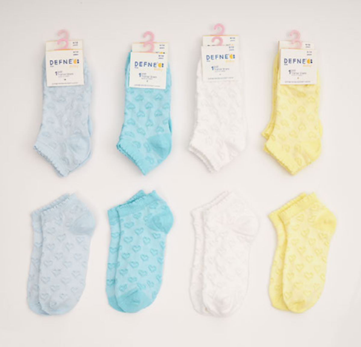 Toptan 12 Çift Kız Çocuk Patik Çorap 1064-DFNÇ-1PK001-23(11-12) – 1064-DFNÇ-1PK001-23(11-12) – Brand: Defne – Kids & Bby Clothes From Peralane Kids Turkey