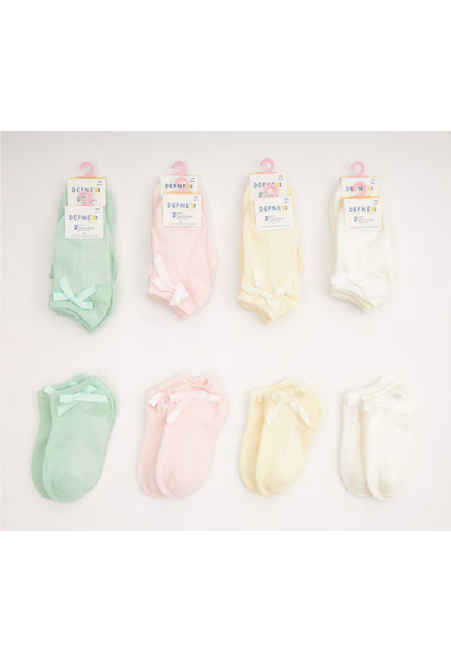 Toptan 24 Çift Bebe Patik Çorap (Kutu) 1064-DFN2P-K019-23(12-18) - 1064-DFN2P-K019-23(12-18) - Brand: Defne - Kids & Bby Clothes From Peralane Kids Turkey