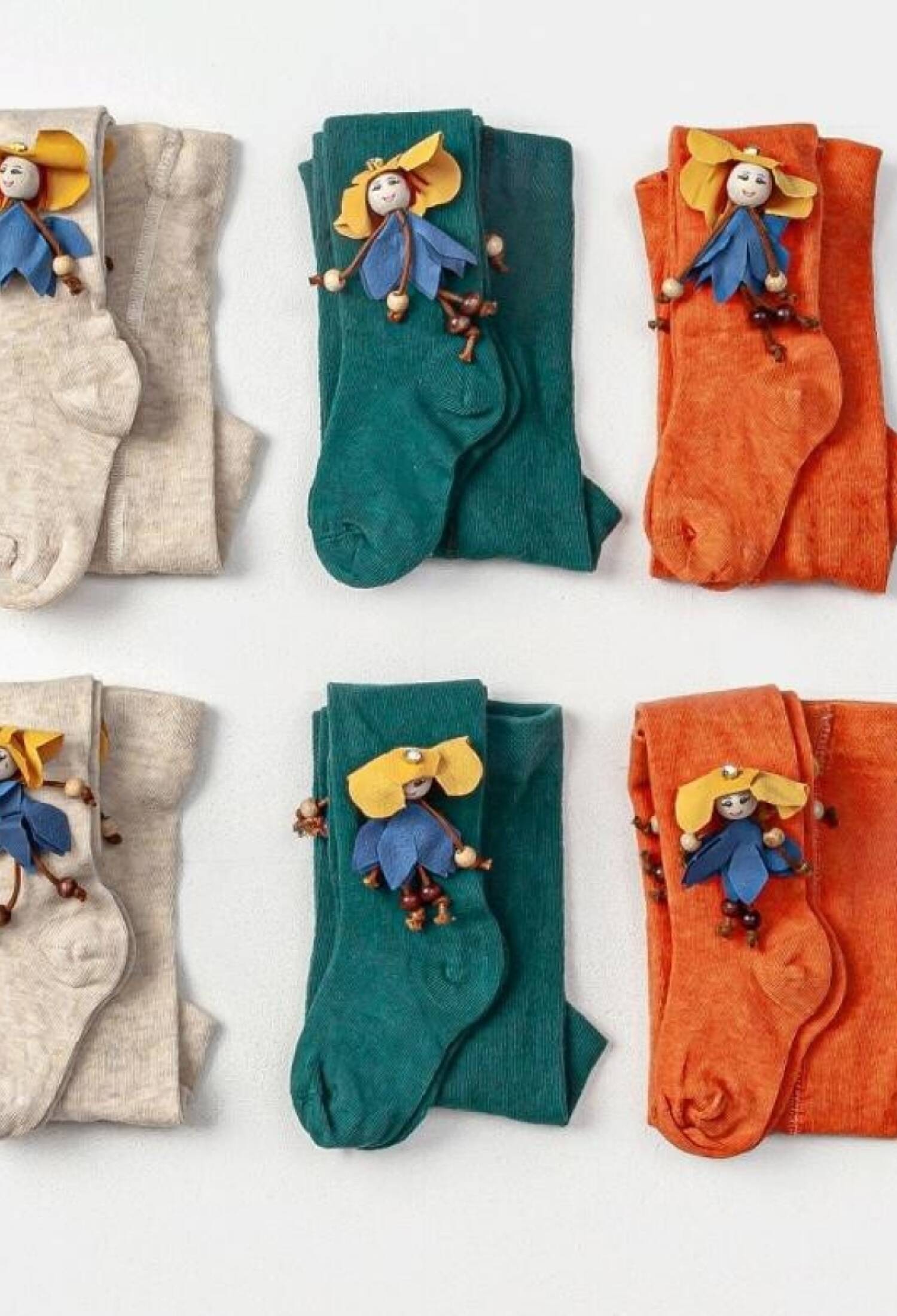 Toptan 6'lı Bebek Külotlu Çorap 0-6M 1064-KKLT-040-23(0-6) - 1064-KKLT-040-23(0-6) - Brand: Defne - Kids & Bby Clothes From Peralane Kids Turkey