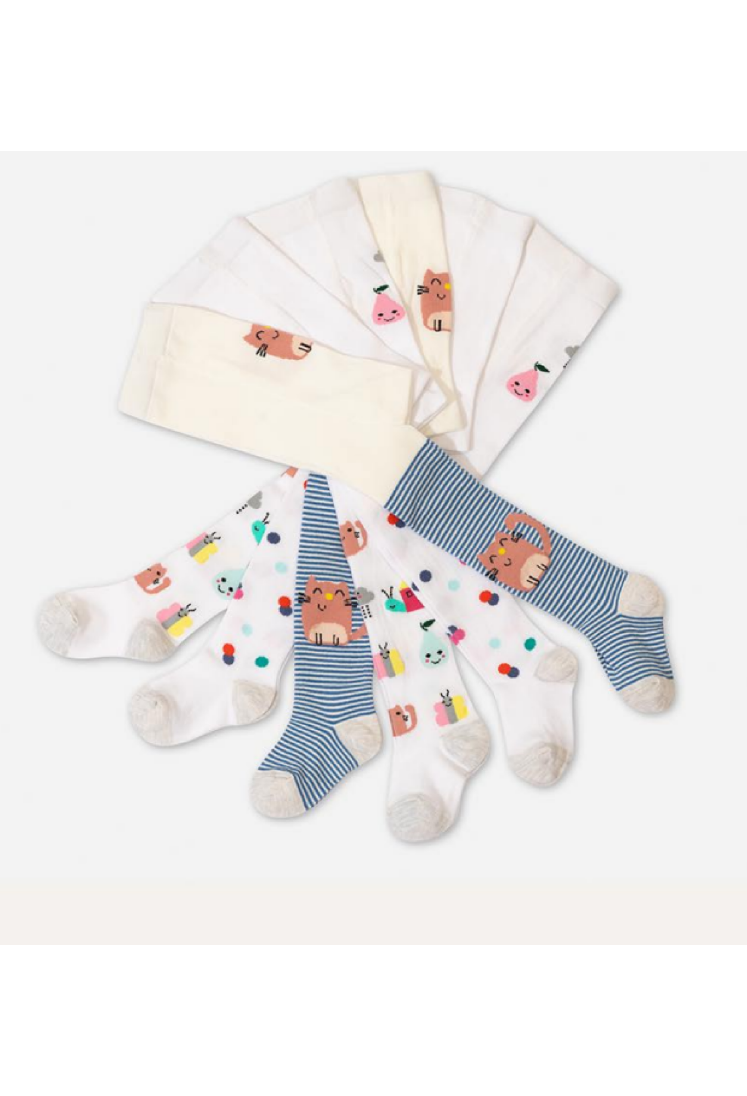 Toptan 6'lı Bebek Külotlu Çorap 1064-KLT-018(6-12) - 1064-KLT-018(6-12) - Brand: Defne - Kids & Bby Clothes From Peralane Kids Turkey