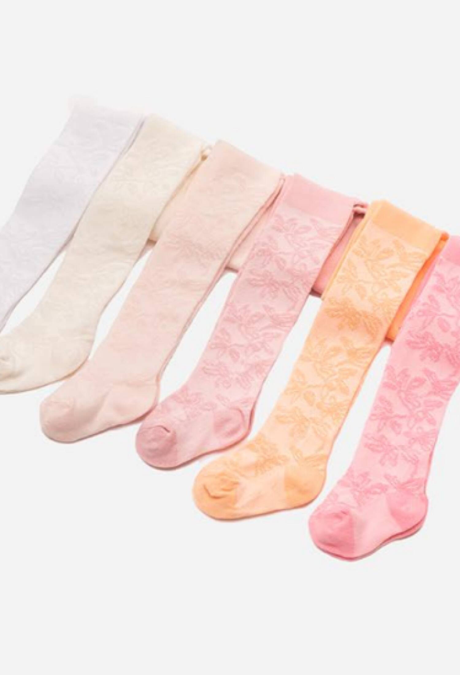 Toptan 6'lı Çiçek Desenli Bebek Külotlu Çorap 1064-KKLT-J001-21(6-12) - 1064-KKLT-J001-21(6-12) - Brand: Defne - Kids & Bby Clothes From Peralane Kids Turkey