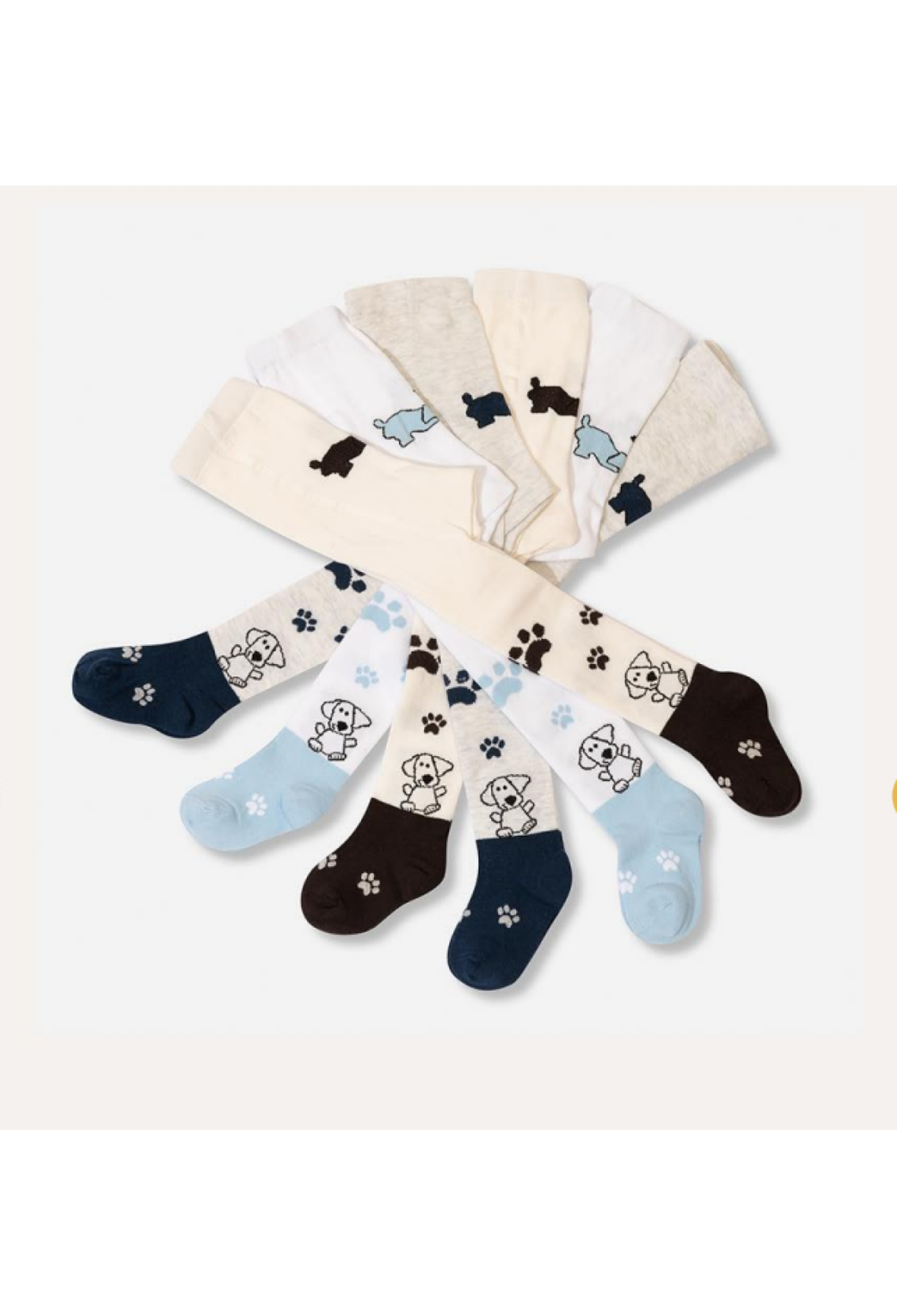 Toptan 6'lı Erkek Bebek Külotlu Çorap 1064-EKLT-004-21(06-12) - 1064-EKLT-004-21(06-12) - Brand: Defne - Kids & Bby Clothes From Peralane Kids Turkey