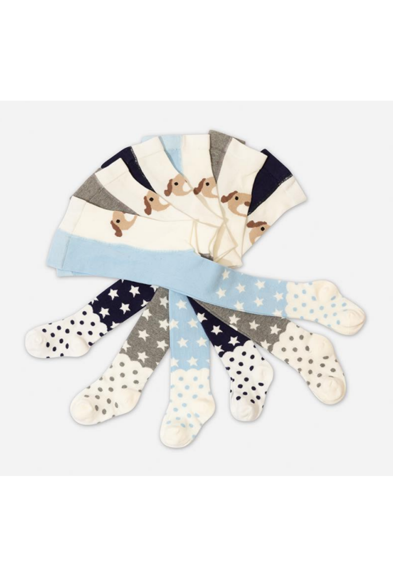 Toptan 6'lı Erkek Bebek Külotlu Çorap 1064-EKLT-006-21(0-6) - 1064-EKLT-006-21(0-6) - Brand: Defne - Kids & Bby Clothes From Peralane Kids Turkey