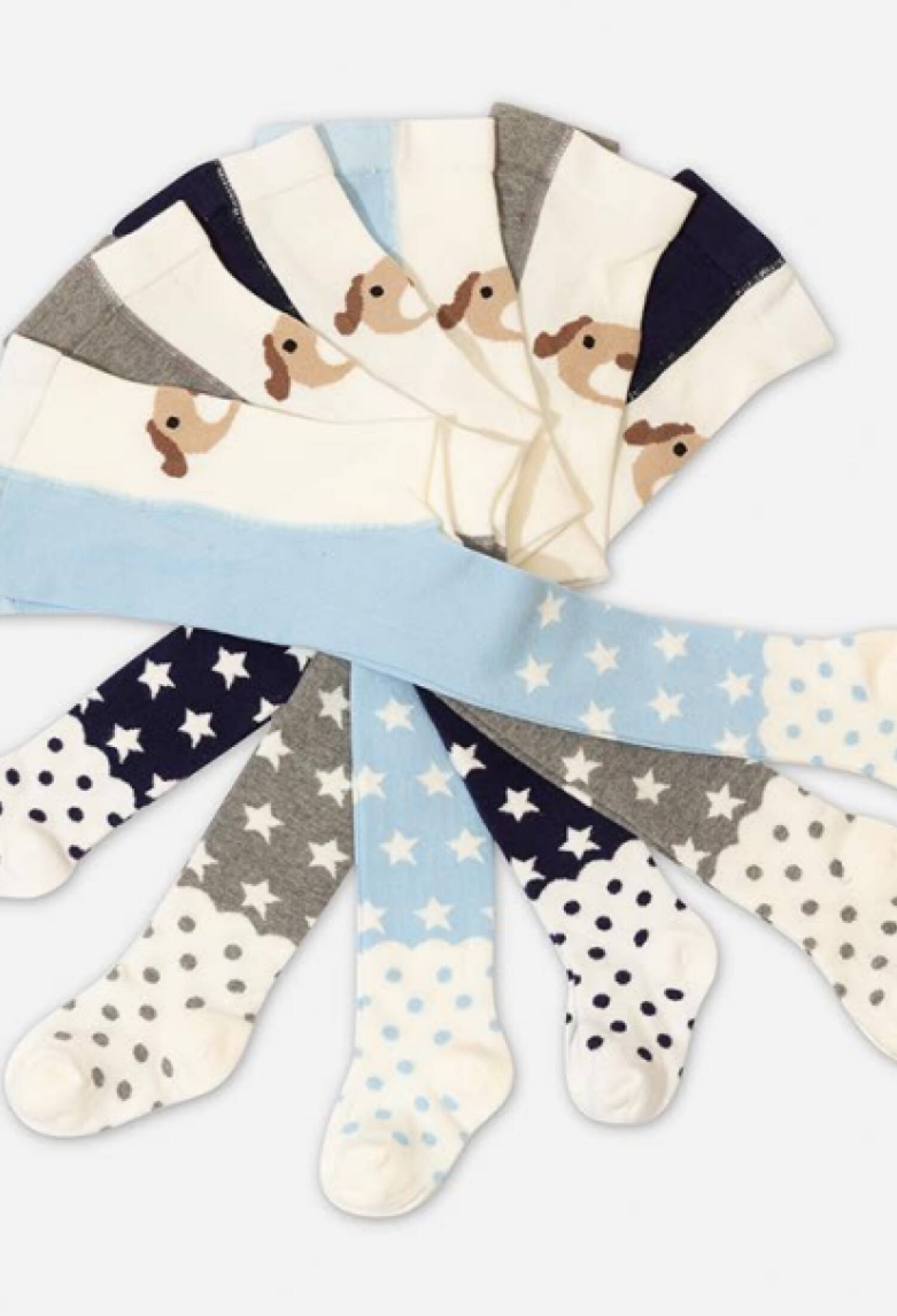 Toptan 6'lı Erkek Bebek Külotlu Çorap 1064-EKLT-006-21(6-12) - 1064-EKLT-006-21(6-12) - Brand: Defne - Kids & Bby Clothes From Peralane Kids Turkey