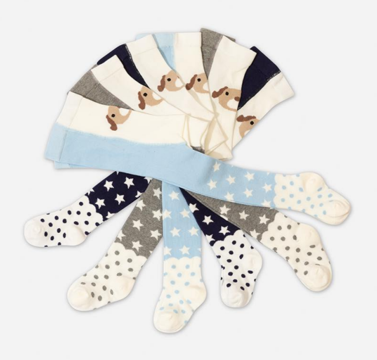 Toptan 6'lı Erkek Bebek Külotlu Çorap 1064-EKLT-006-21(6-12) - 1064-EKLT-006-21(6-12) - Brand: Defne - Kids & Bby Clothes From Peralane Kids Turkey