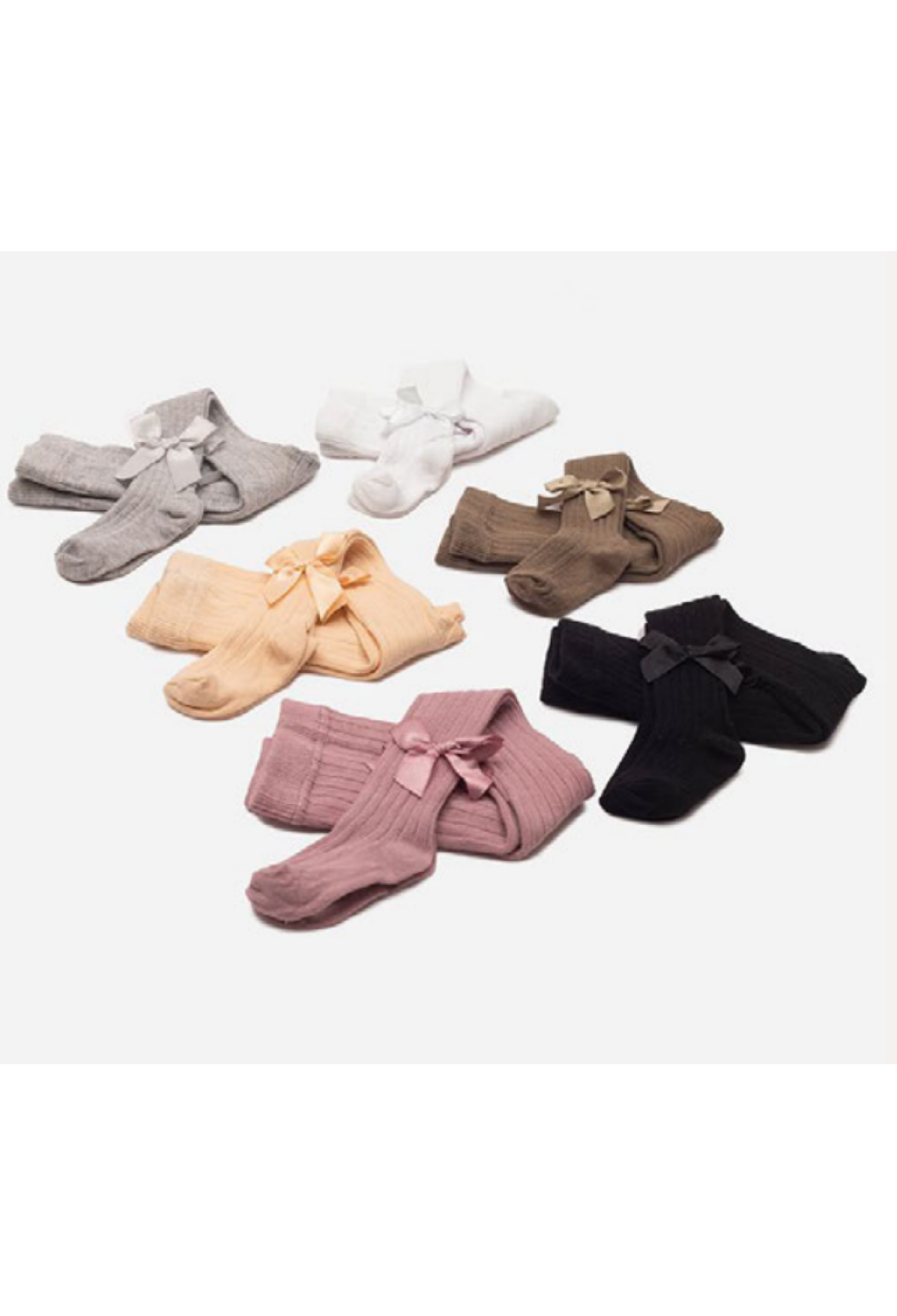 Toptan 6'lı Kurdele Detaylı Kız Çocuk Külotlu Çorap 1064-ÇKLT-012-21(7-8) - 1064-ÇKLT-012-21(7-8) - Brand: Defne - Kids & Bby Clothes From Peralane Kids Turkey