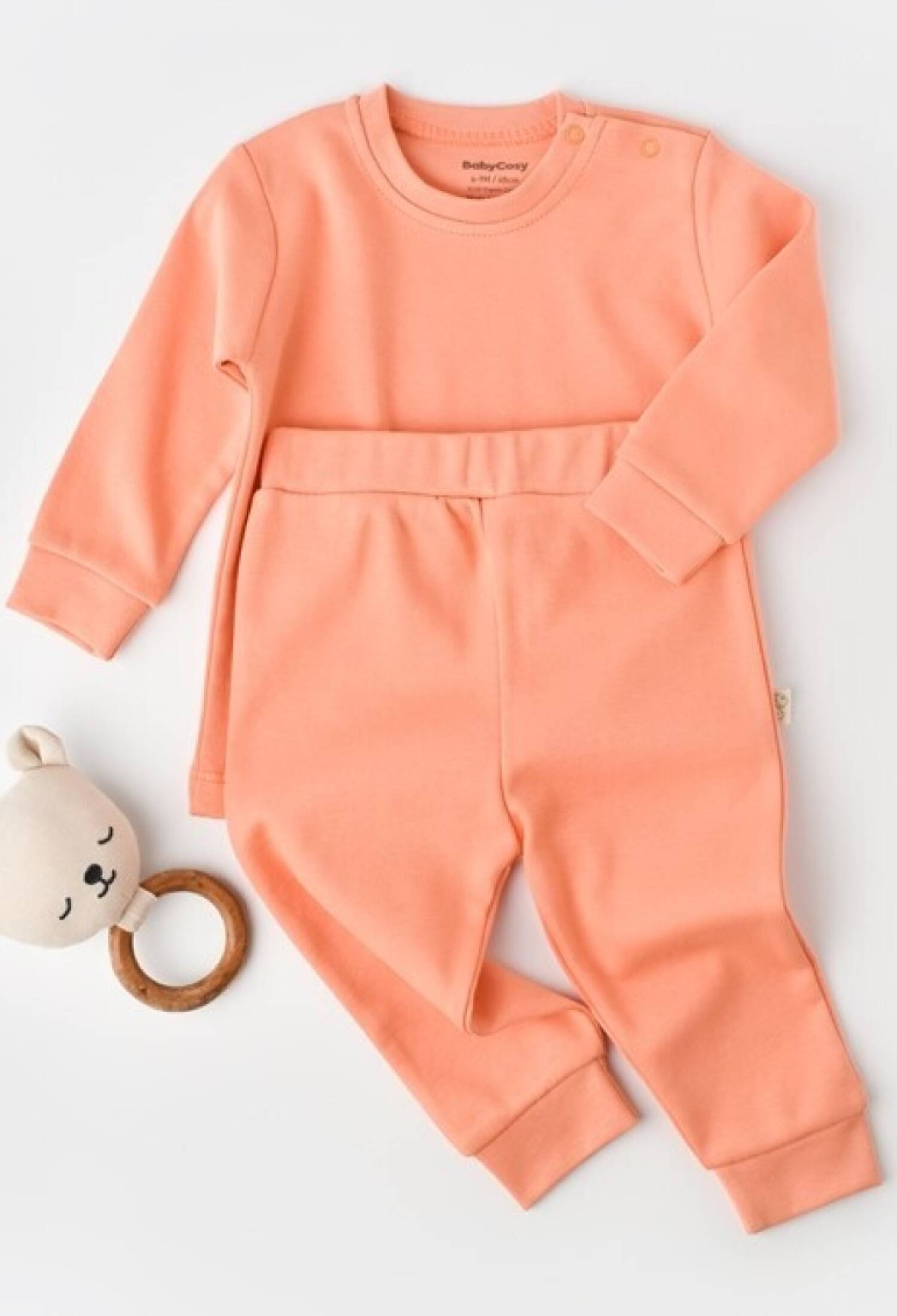 Toptan Bebek %100 Organik Pamuk Alt & Üst Takım Baby Cosy 2022-CSY3032 - 2022-CSY3032 - Brand: BabyCosy - Kids & Bby Clothes From Peralane Kids Turkey