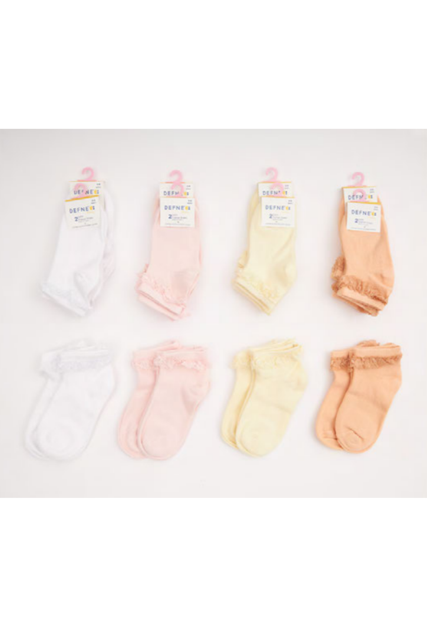 Toptan Bebek 24'lü Patik Çorap(Kutu) 1064-DFN2P-K016-23(12-18) - 1064-DFN2P-K016-23(12-18) - Brand: Defne - Kids & Bby Clothes From Peralane Kids Turkey