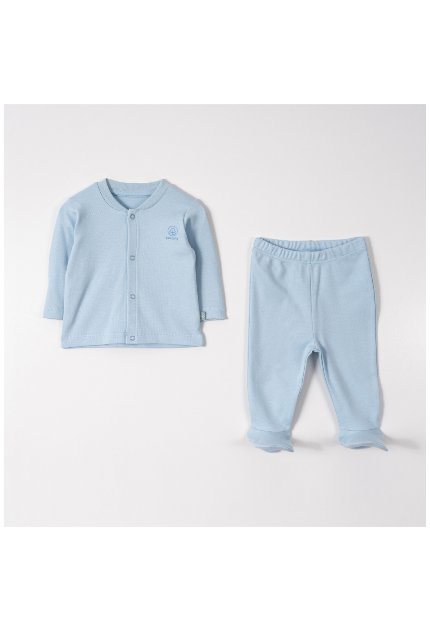 Toptan Bebek 2'li Badi ve Pantolon Takımı 0-6M 2030-6545 - 2030-6545 - Brand: Pambuliq - Kids & Bby Clothes From Peralane Kids Turkey