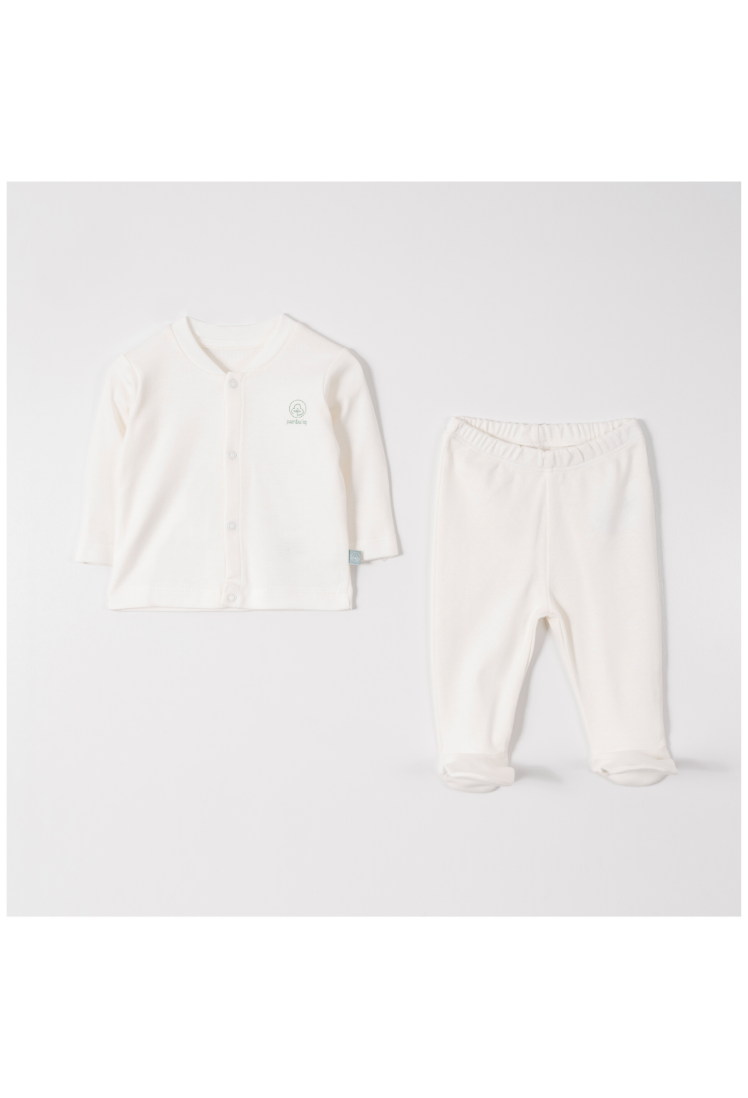 Toptan Bebek 2'li Badi ve Pantolon Takımı 0-6M 2030-6546 - 2030-6546 - Brand: Pambuliq - Kids & Bby Clothes From Peralane Kids Turkey