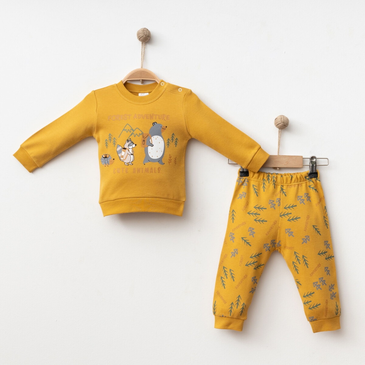 Toptan Bebek 2'li Badi ve Pantolon Takımı 6-18M 2043-002040 - 2043-002040 - Brand: Gümüş Baby - Kids & Bby Clothes From Peralane Kids Turkey
