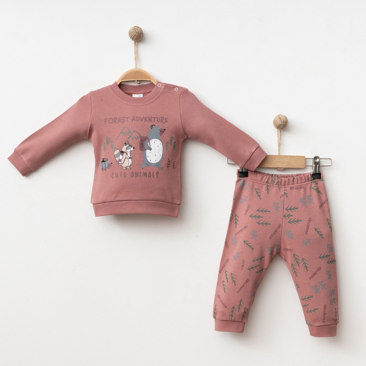 Toptan Bebek 2'li Badi ve Pantolon Takımı 6-18M 2043-002040 - 2043-002040 - Brand: Gümüş Baby - Kids & Bby Clothes From Peralane Kids Turkey
