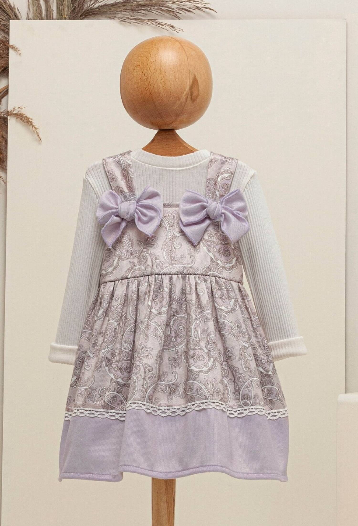 Toptan Bebek 2'li Elbise ve Bluz Takım 6-18M 2009-5061 - 2009-5061 - Brand: Babymuz - Kids & Bby Clothes From Peralane Kids Turkey