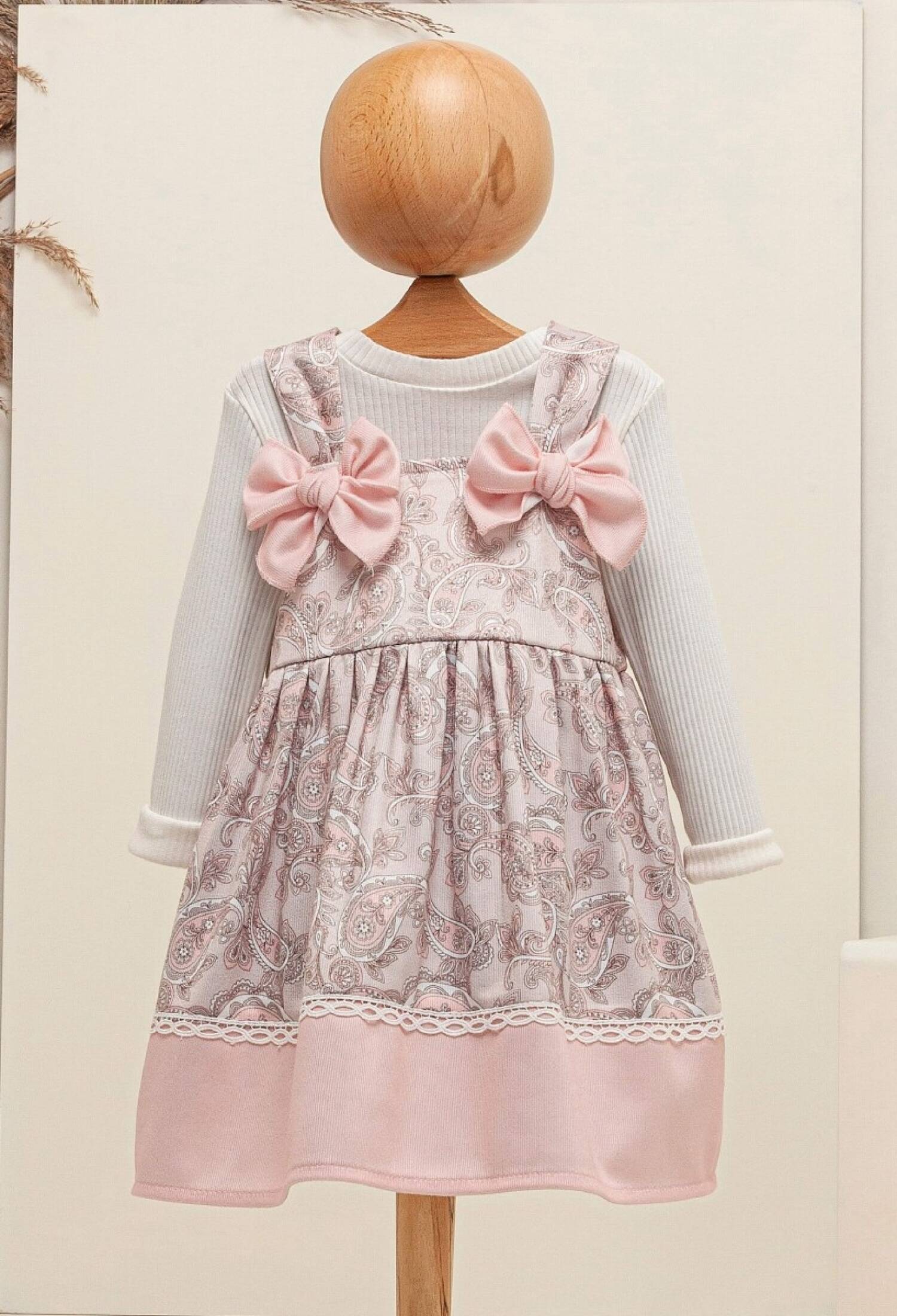 Toptan Bebek 2'li Elbise ve Bluz Takım 6-18M 2009-5061 - 2009-5061 - Brand: Babymuz - Kids & Bby Clothes From Peralane Kids Turkey