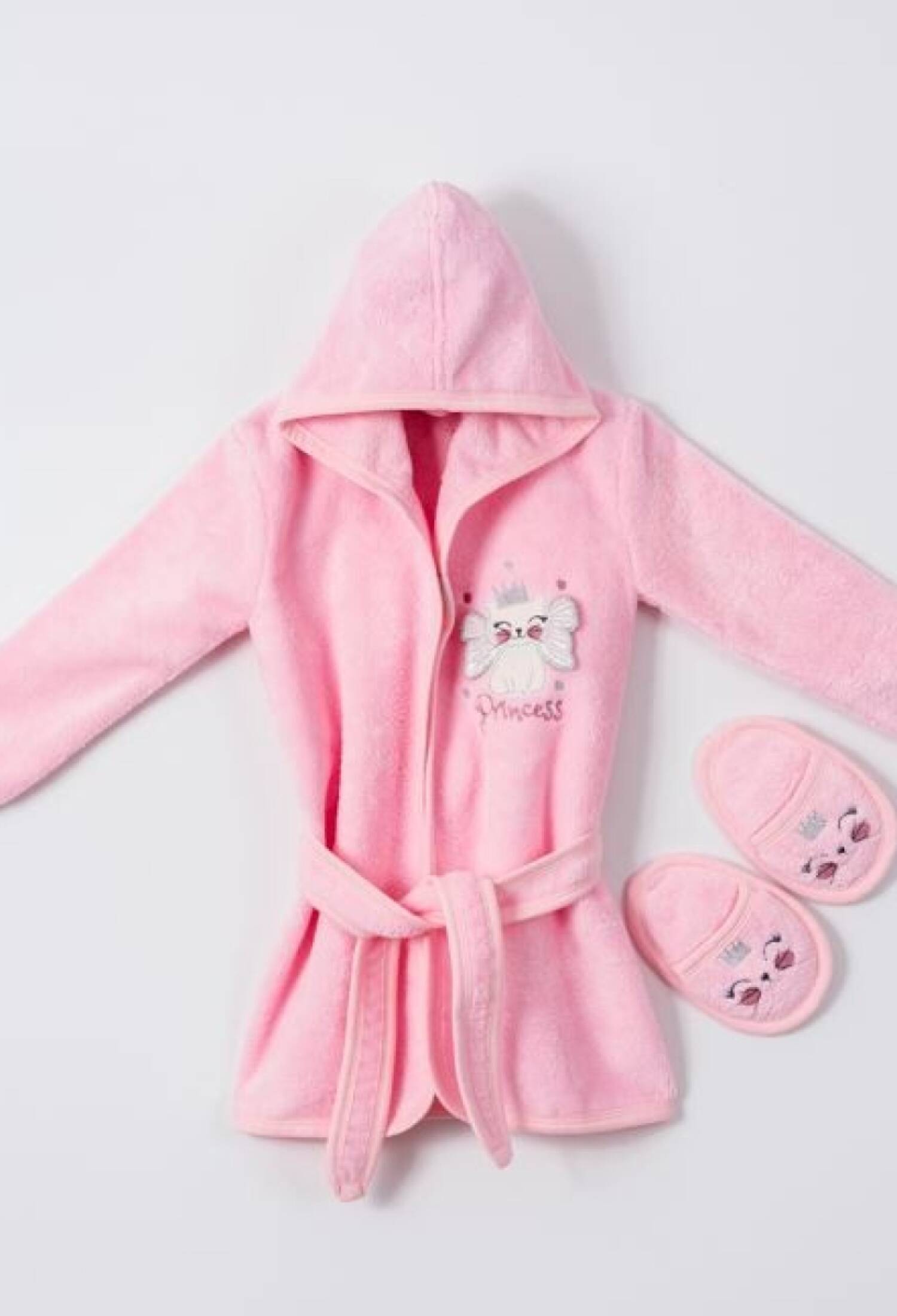 Toptan Bebek 2'li Terlikli Bornoz Seti 1-4Y 1072-482K - 1072-482K - Brand: Ramel Kids - Kids & Bby Clothes From Peralane Kids Turkey