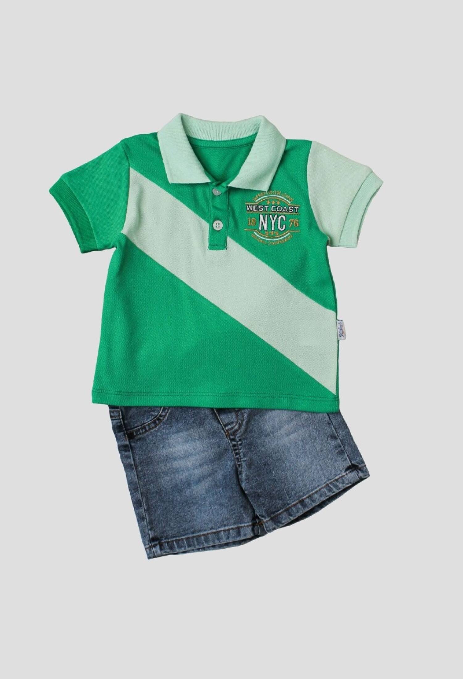 Toptan Bebek 2'li Tişört ve Kot Kapri Takım 6-24M 1026-35056 - 1026-35056 - Brand: Kidexs - Kids & Bby Clothes From Peralane Kids Turkey