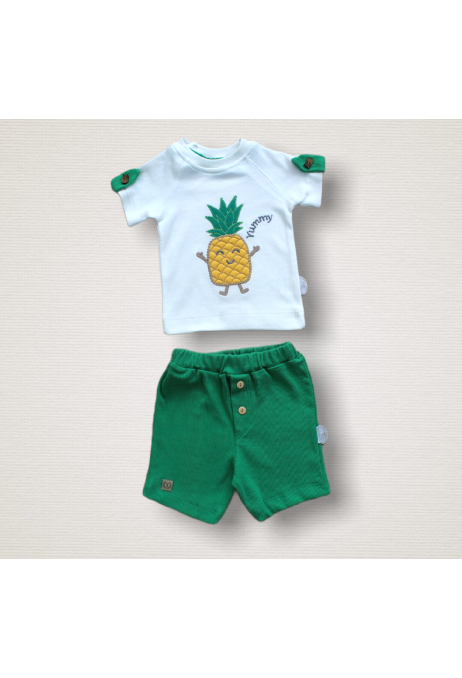 Toptan Bebek 2'li Tişört ve Şort Takım 1-12M 1074-75543-07 - 1074-75543-07 - Brand: Tomuycuk - Kids & Bby Clothes From Peralane Kids Turkey