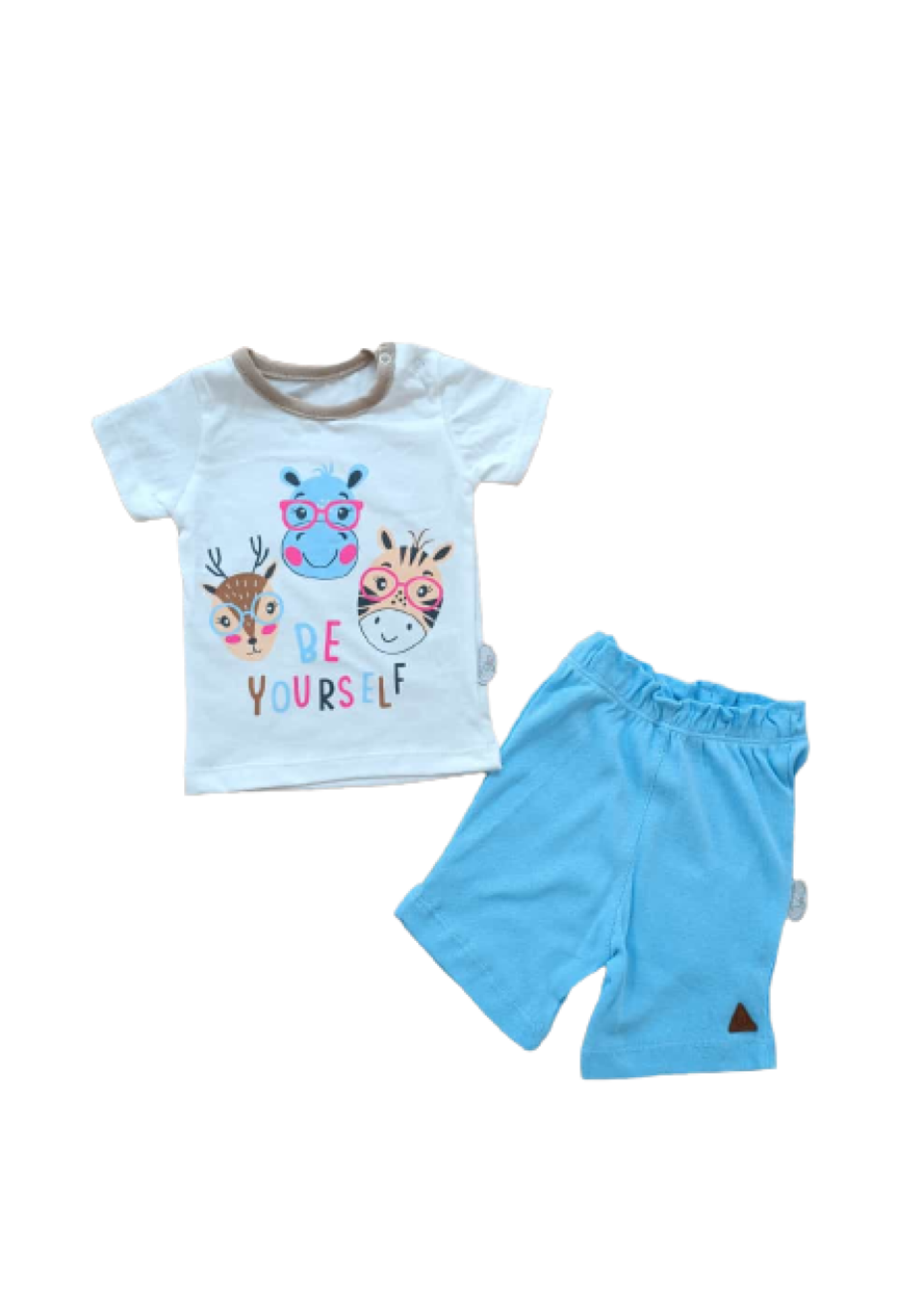 Toptan Bebek 2'li Tişört ve Şort Takım 6-18M 1074-75570 - 1074-75570 - Brand: Tomuycuk - Kids & Bby Clothes From Peralane Kids Turkey