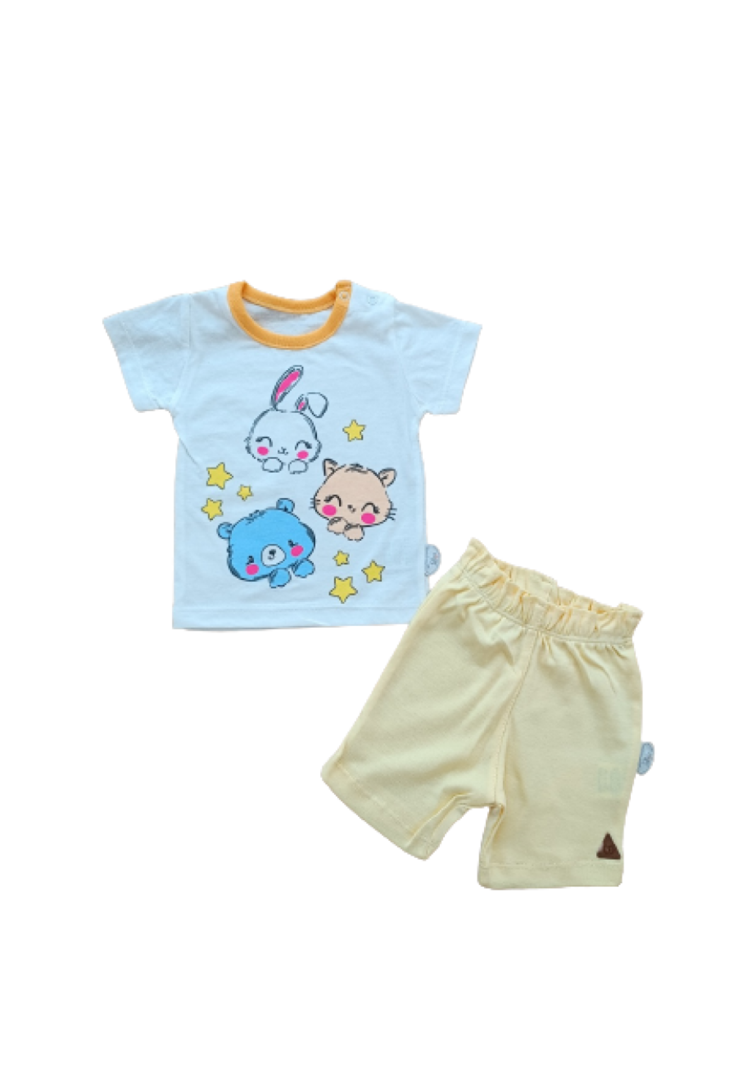 Toptan Bebek 2'li Tişört ve Şort Takım 6-18M 1074-75571 - 1074-75571 - Brand: Tomuycuk - Kids & Bby Clothes From Peralane Kids Turkey