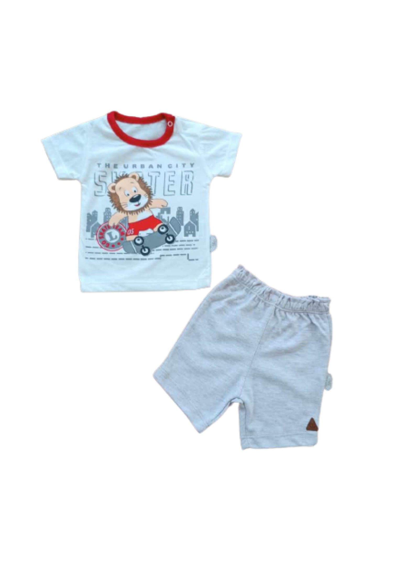 Toptan Bebek 2'li Tişört ve Şort Takım 6-18M 1074-75572 - 1074-75572 - Brand: Tomuycuk - Kids & Bby Clothes From Peralane Kids Turkey