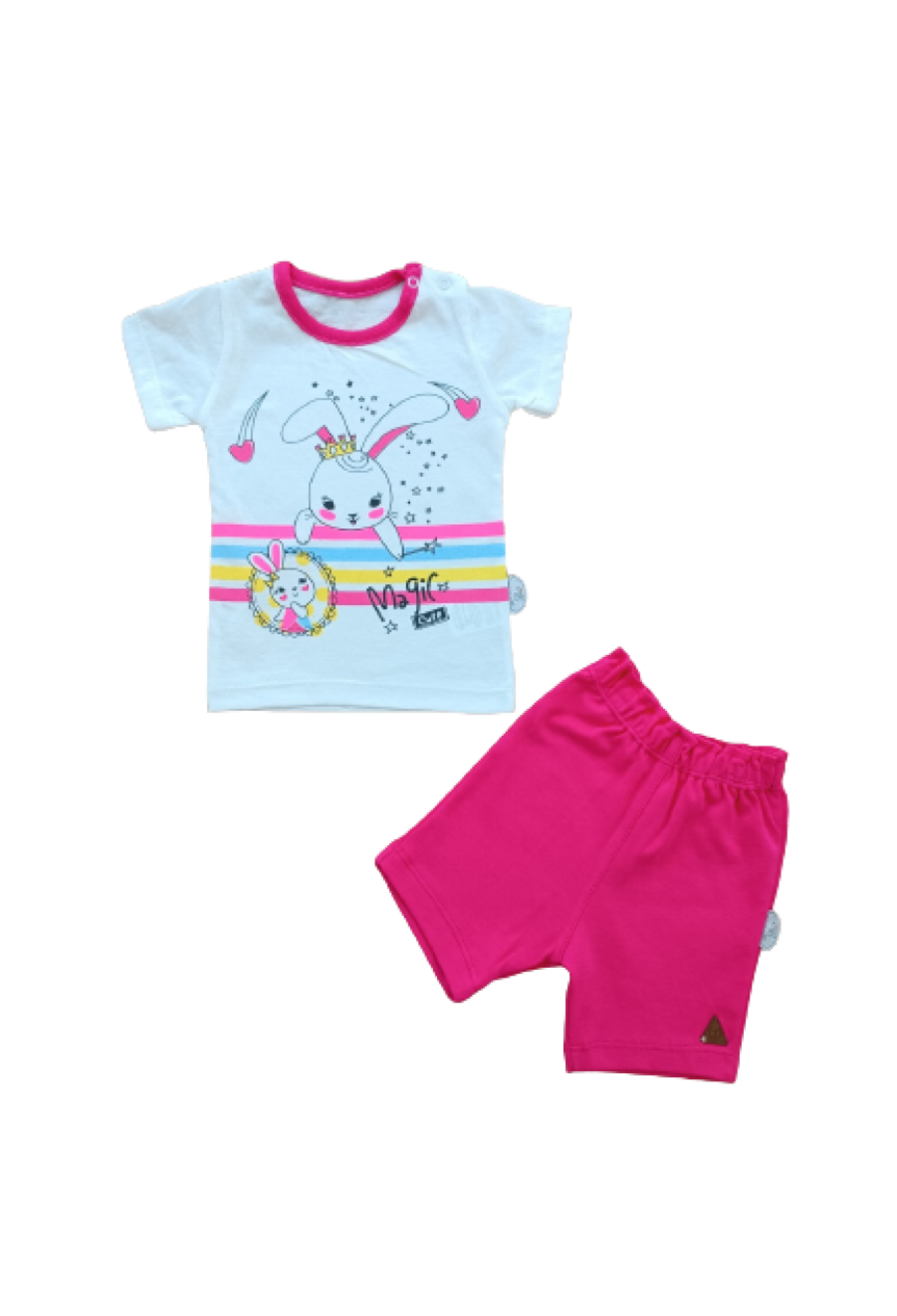 Toptan Bebek 2'li Tişört ve Şort Takım 6-18M 1074-75573 - 1074-75573 - Brand: Tomuycuk - Kids & Bby Clothes From Peralane Kids Turkey