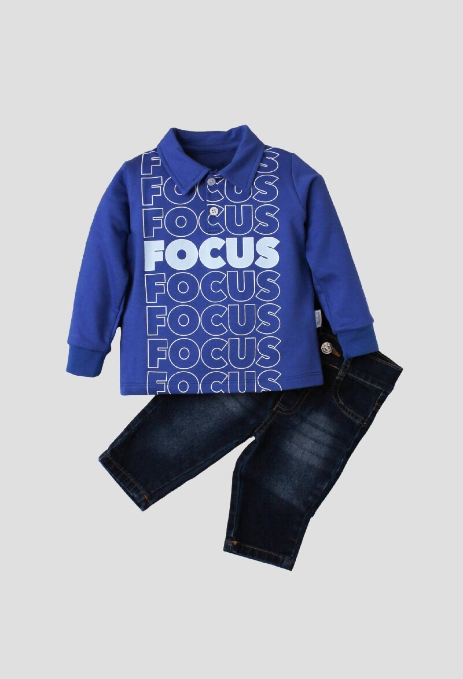 Toptan Bebek 2'li Uzun Kollu Tişört ve Kot Pantolon Takım 9-24M 1026-35033 - 1026-35033 - Brand: Kidexs - Kids & Bby Clothes From Peralane Kids Turkey