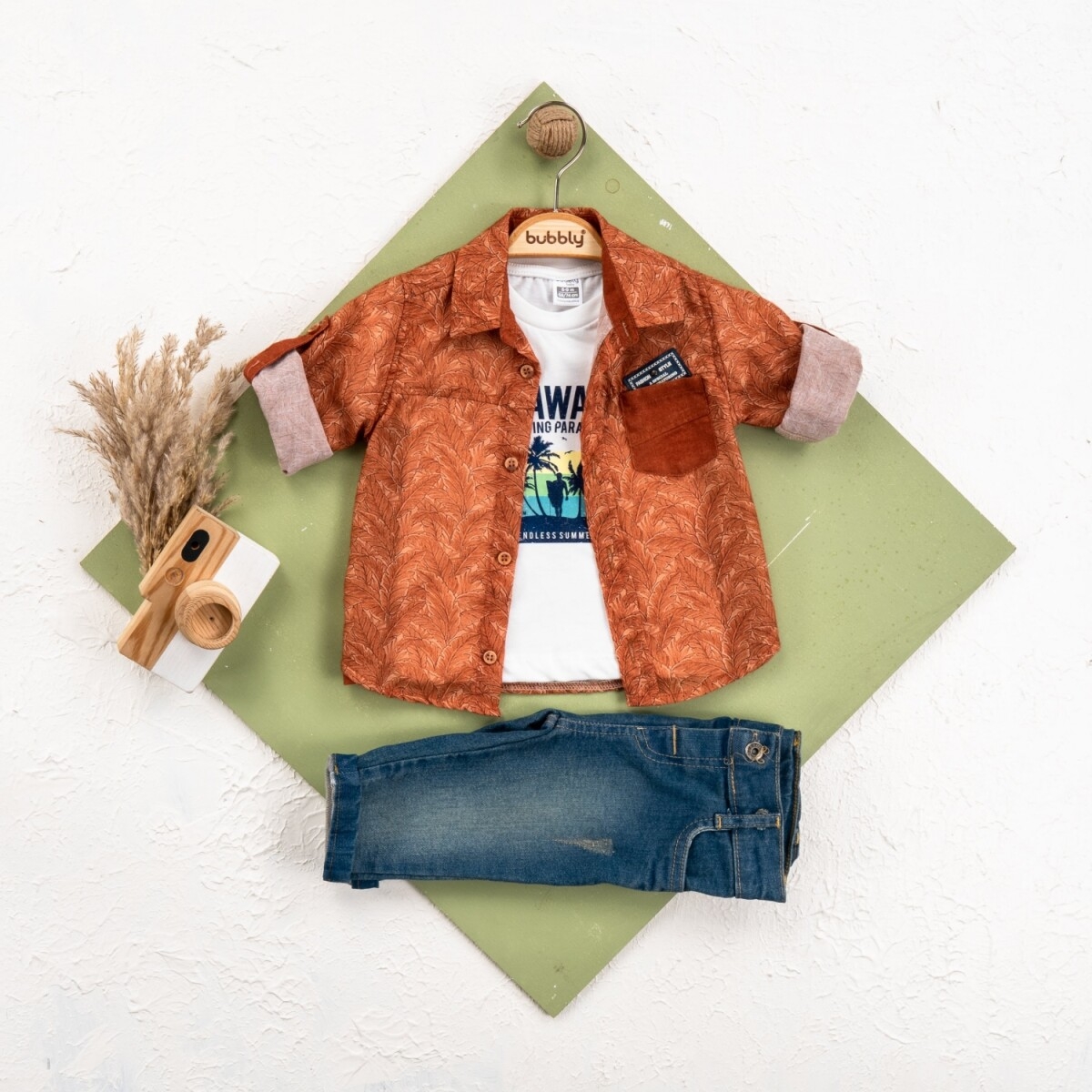 Toptan Bebek 3′ lü Gömlek Pantolon Takım 6-24M 2035-443 – 2035-443 – Brand: Bubbly – Kids & Bby Clothes From Peralane Kids Turkey