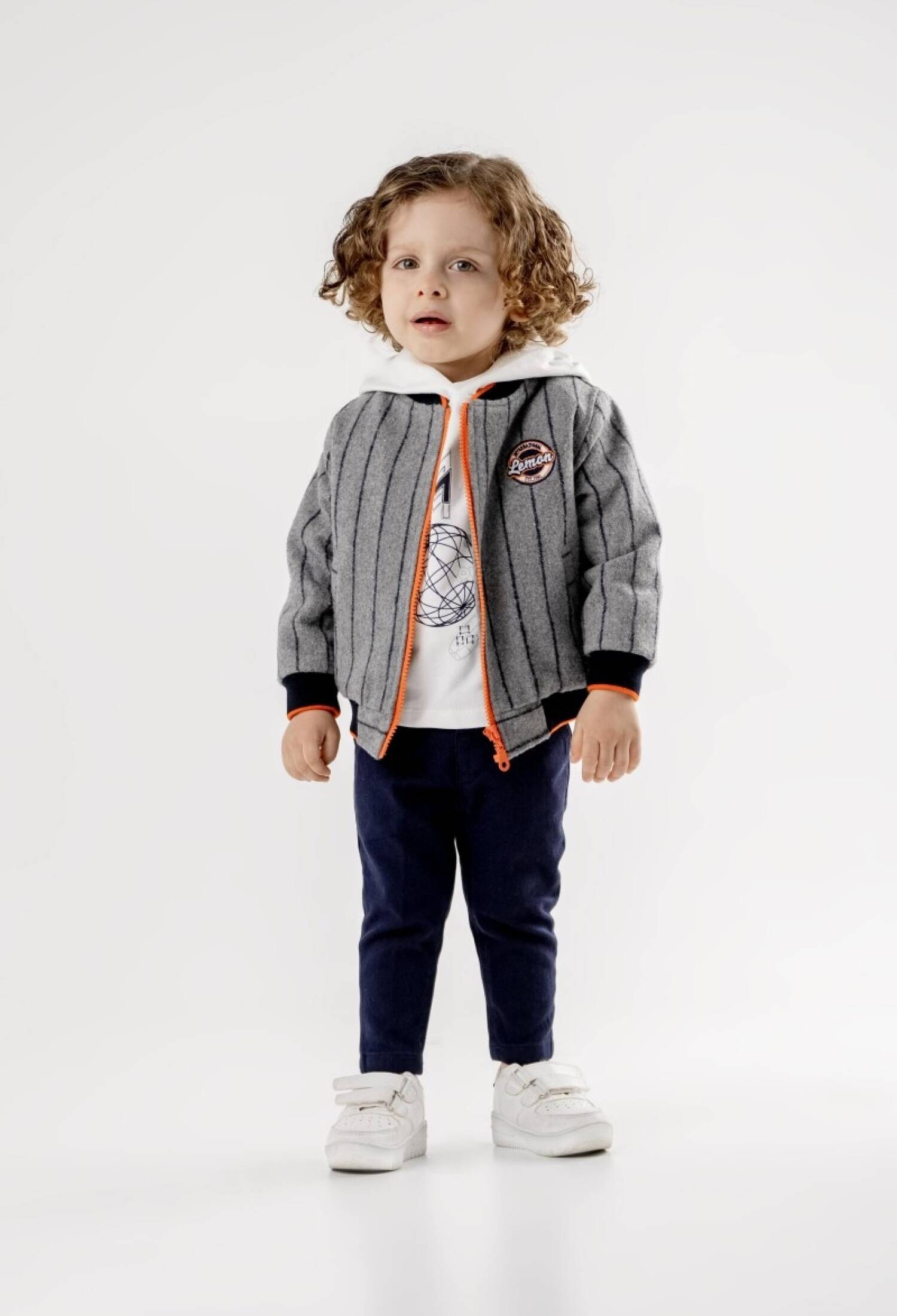 Toptan Bebek 3'lü Ceket Tişört ve Pantolon Takım 9-24M 1015-9941 - 1015-9941 - Brand: Lemon - Kids & Bby Clothes From Peralane Kids Turkey