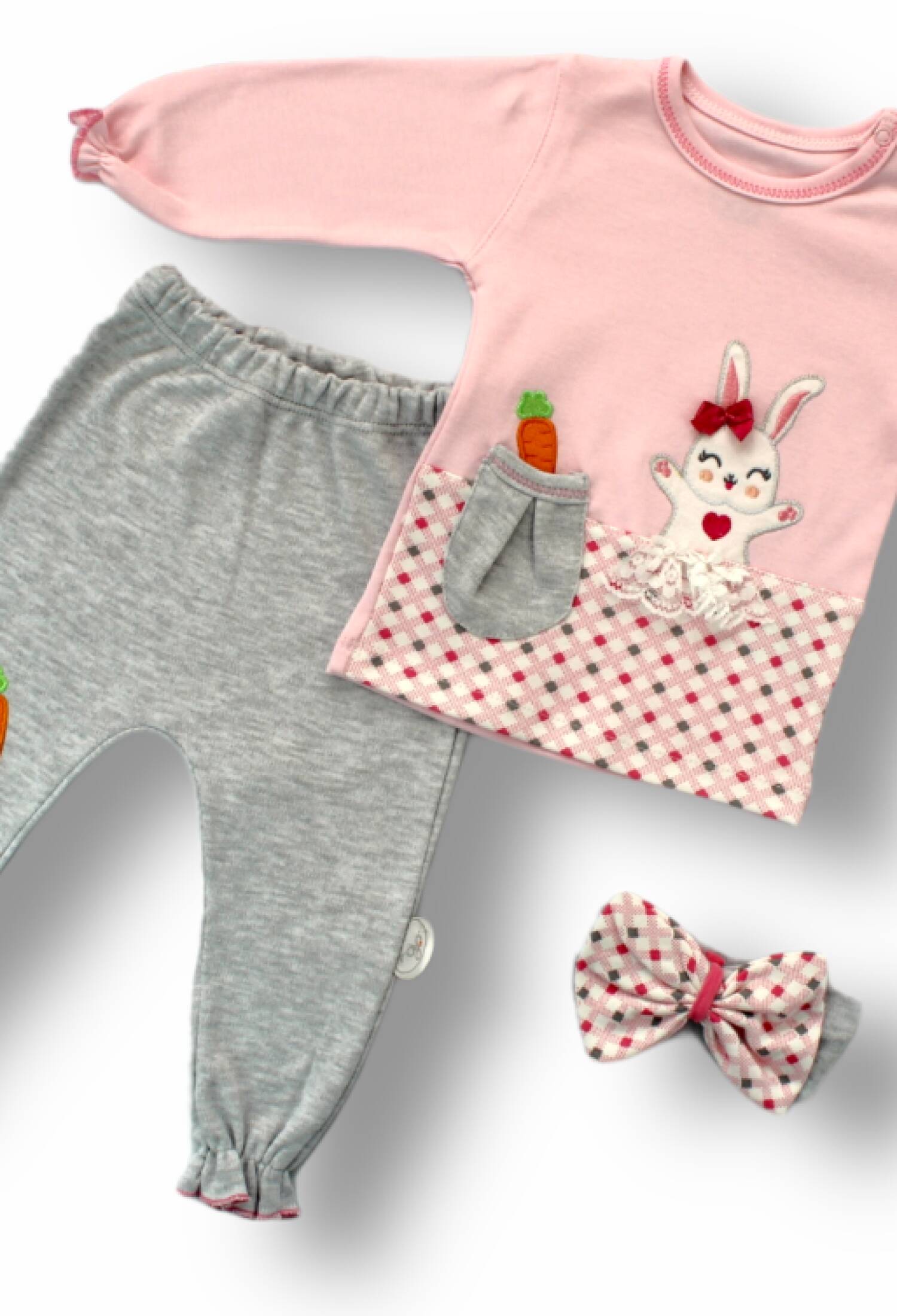 Toptan Bebek 3'lü Eşofman Takımı 3-18M 1074-75474 - 1074-75474 - Brand: Tomuycuk - Kids & Bby Clothes From Peralane Kids Turkey