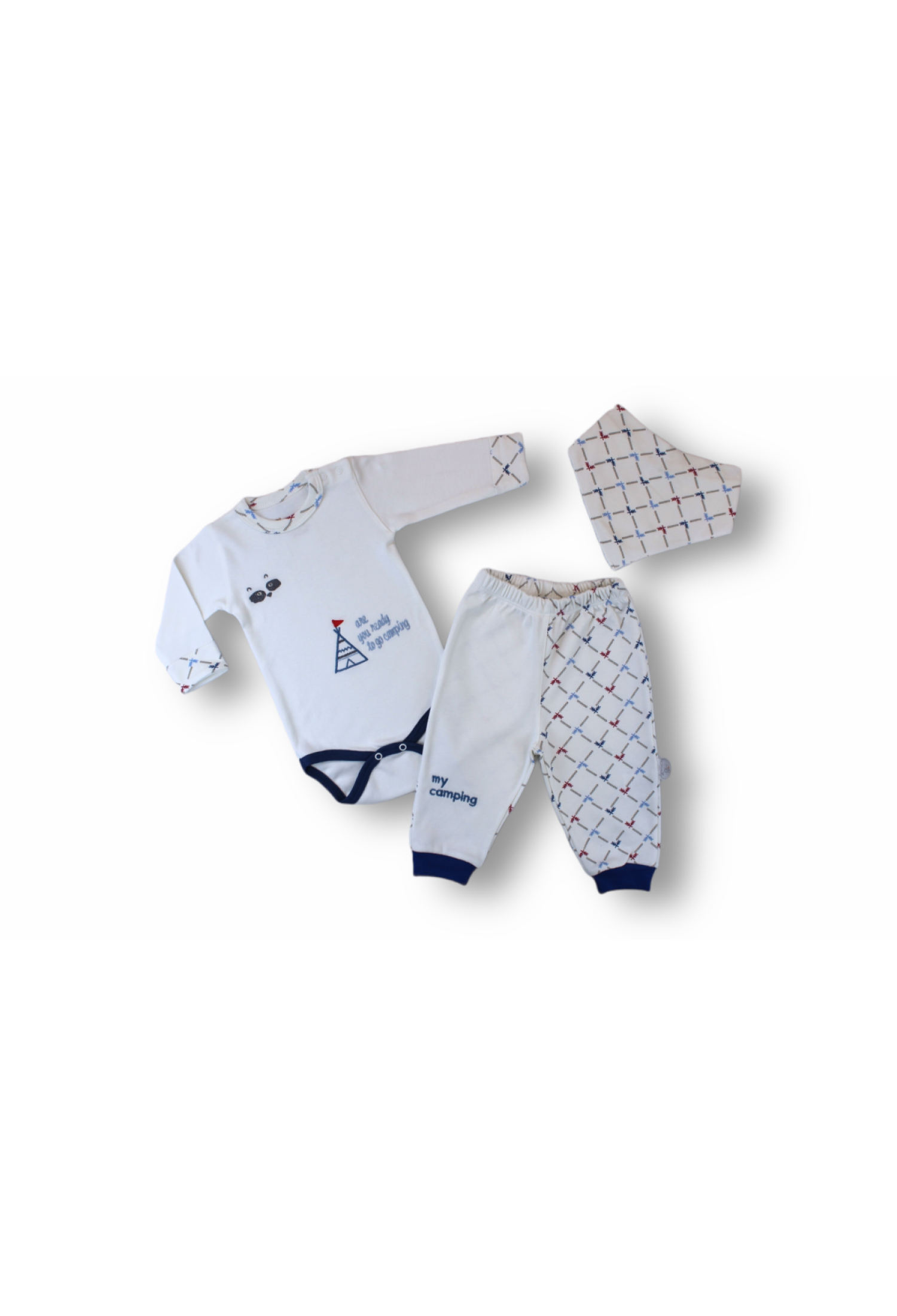 Toptan Bebek 3'lü Pijama Takımı 1-12M 1074-75461 - 1074-75461 - Brand: Tomuycuk - Kids & Bby Clothes From Peralane Kids Turkey