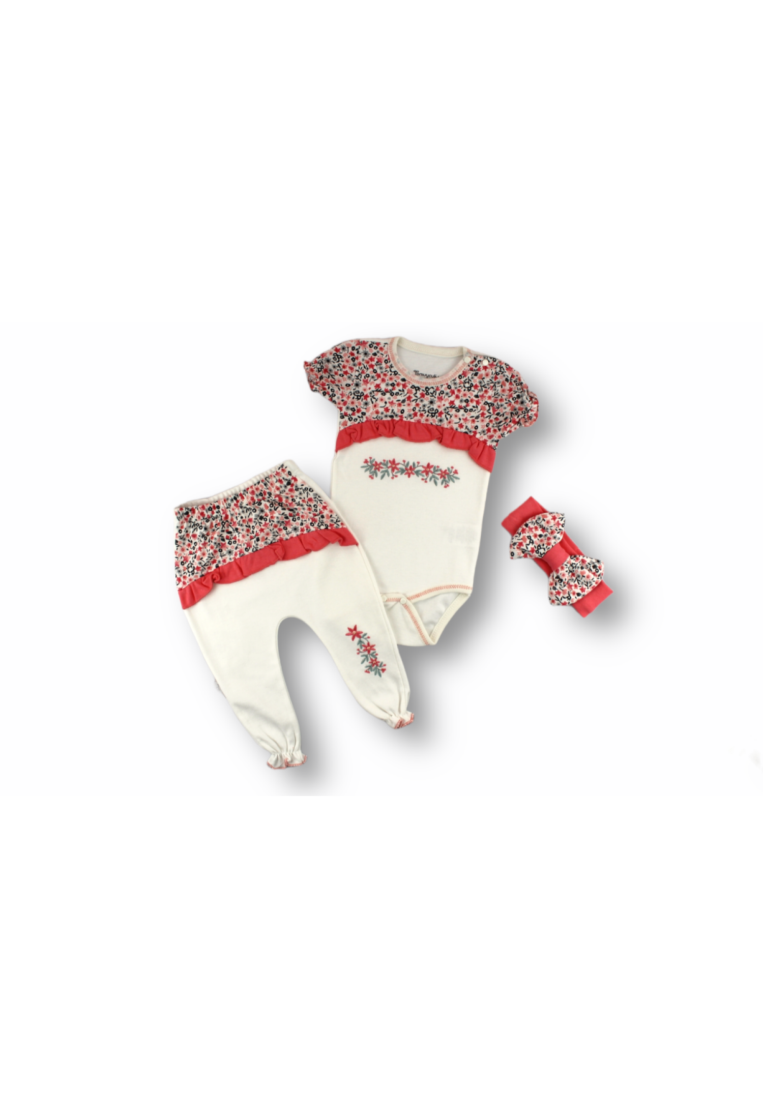 Toptan Bebek 3'lü Yeni doğan Takım 6-18M 1074-75490 - 1074-75490 - Brand: Tomuycuk - Kids & Bby Clothes From Peralane Kids Turkey