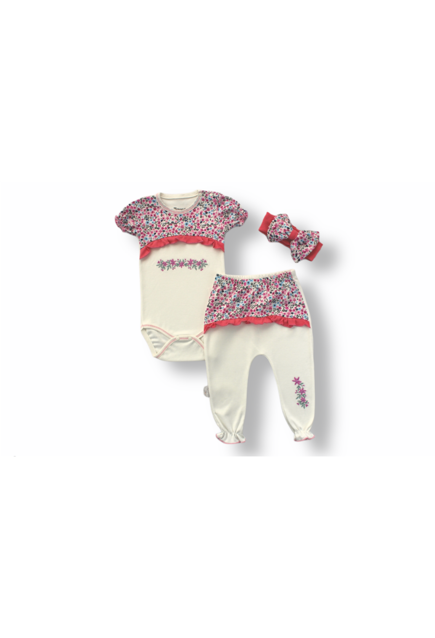 Toptan Bebek 3'lü Yeni doğan Takım 6-18M 1074-75490 - 1074-75490 - Brand: Tomuycuk - Kids & Bby Clothes From Peralane Kids Turkey