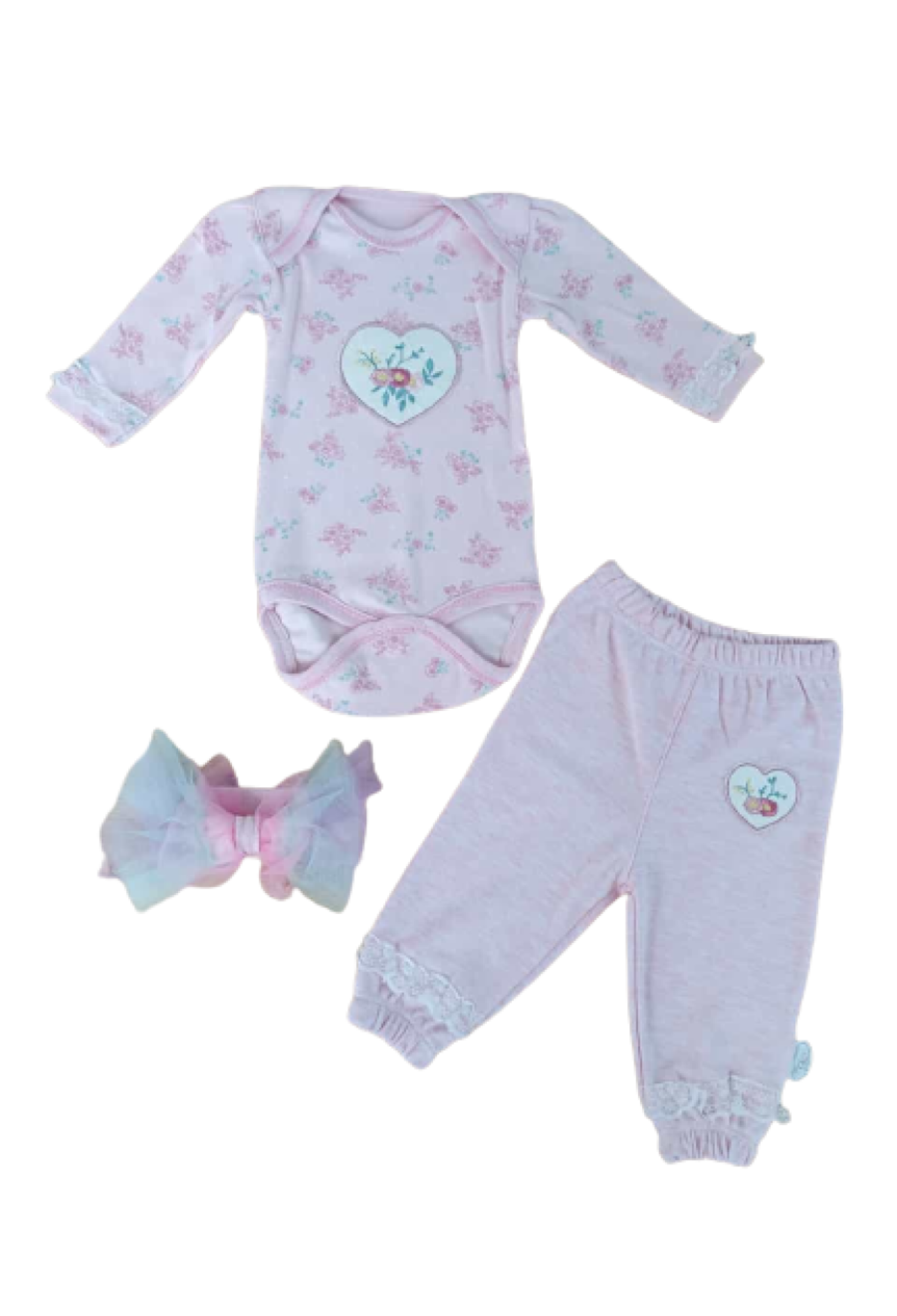 Toptan Bebek 3'lü Yenidoğan Takım 3-12M 1074-75444 - 1074-75444 - Brand: Tomuycuk - Kids & Bby Clothes From Peralane Kids Turkey