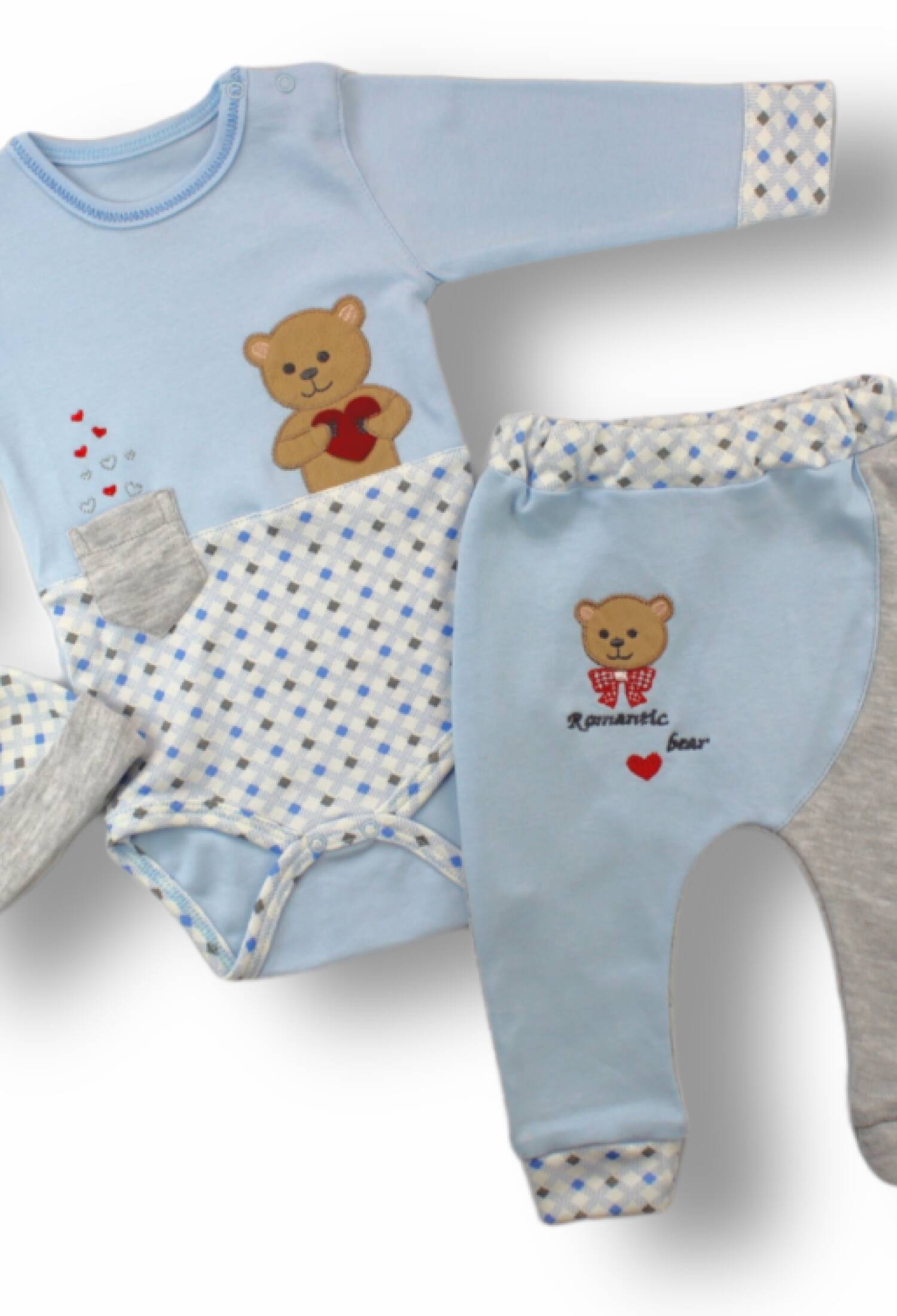 Toptan Bebek 3'lü Yenidoğan Takım 3-18M 1074-75475 - 1074-75475 - Brand: Tomuycuk - Kids & Bby Clothes From Peralane Kids Turkey