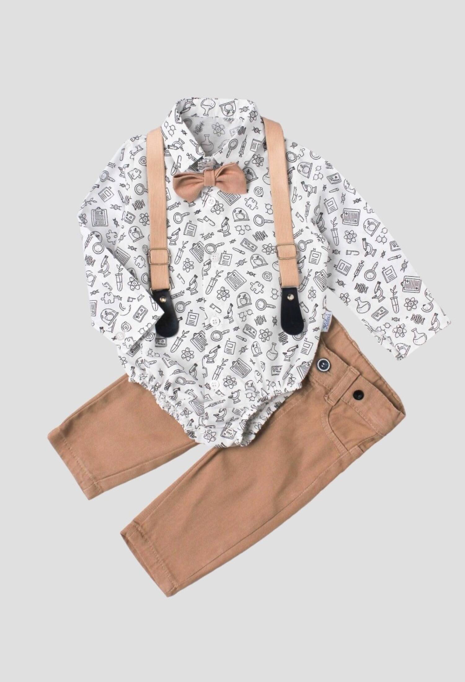 Toptan Bebek 4lü Gömlek Pantolon Papyon ve Pantolon Askısı Takım 6-24M 1026-35059 - 1026-35059 - Brand: Kidexs - Kids & Bby Clothes From Peralane Kids Turkey