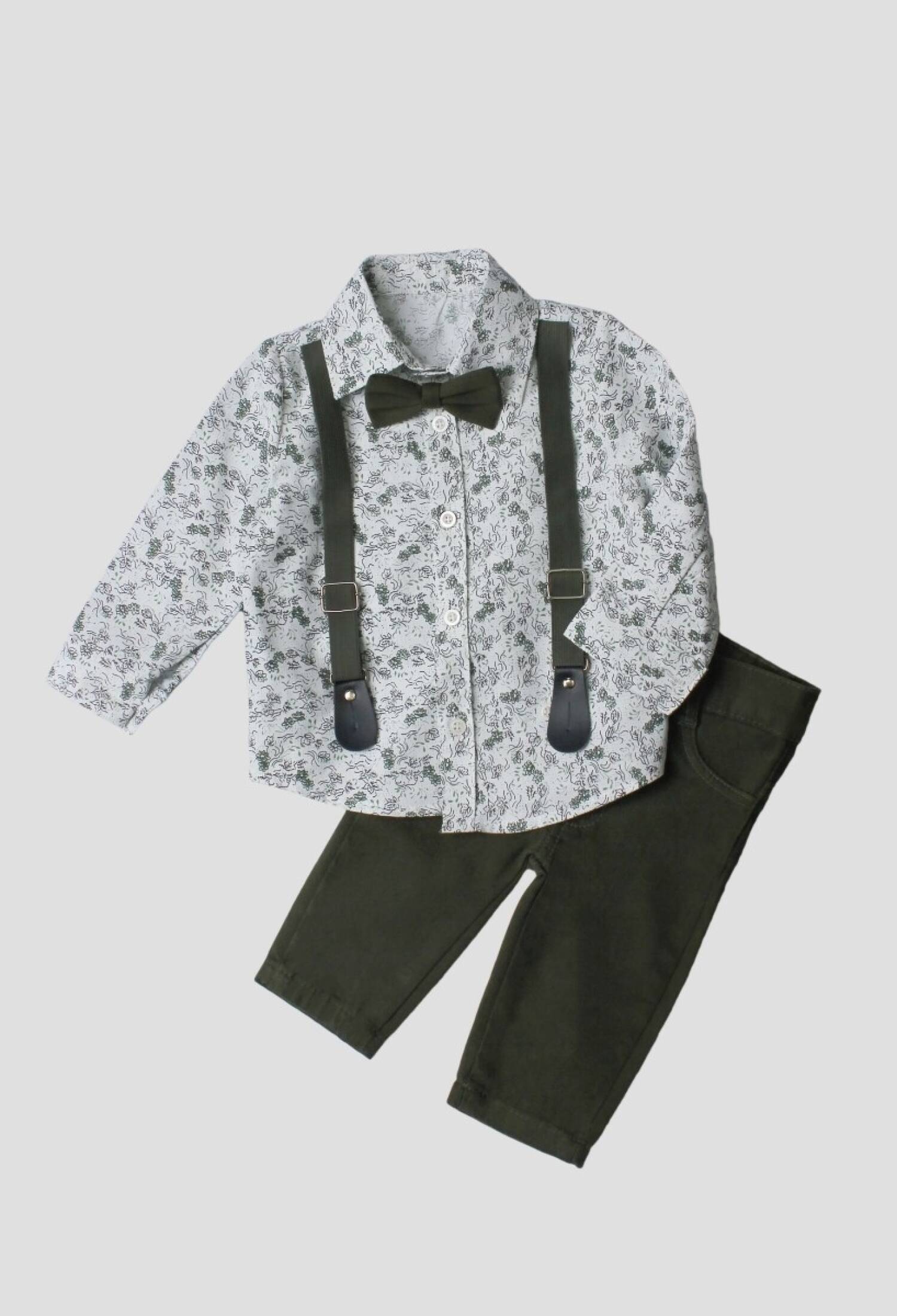 Toptan Bebek 4'lü Gömlek Pantolon Papyon ve Pantolon Askısı Takım 6-24M 1026-35061 - 1026-35061 - Brand: Kidexs - Kids & Bby Clothes From Peralane Kids Turkey