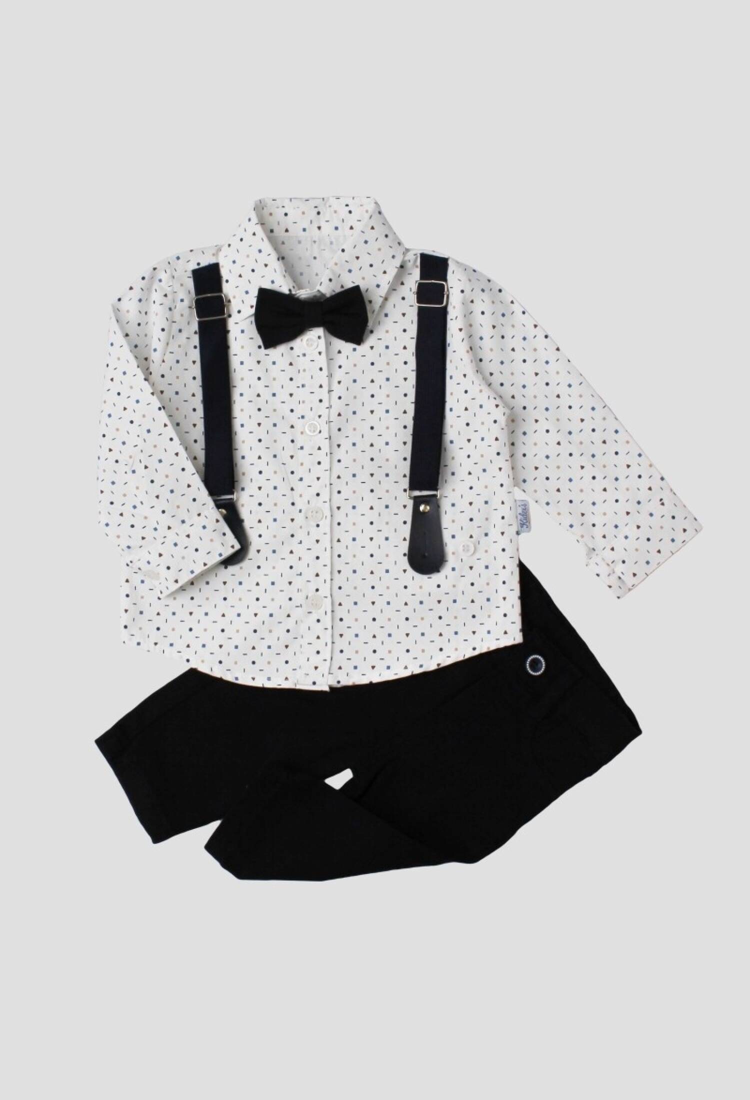 Toptan Bebek 4'lü Gömlek Pantolon Papyon ve Pantolon Askısı Takım 6-24M 1026-35062 - 1026-35062 - Brand: Kidexs - Kids & Bby Clothes From Peralane Kids Turkey