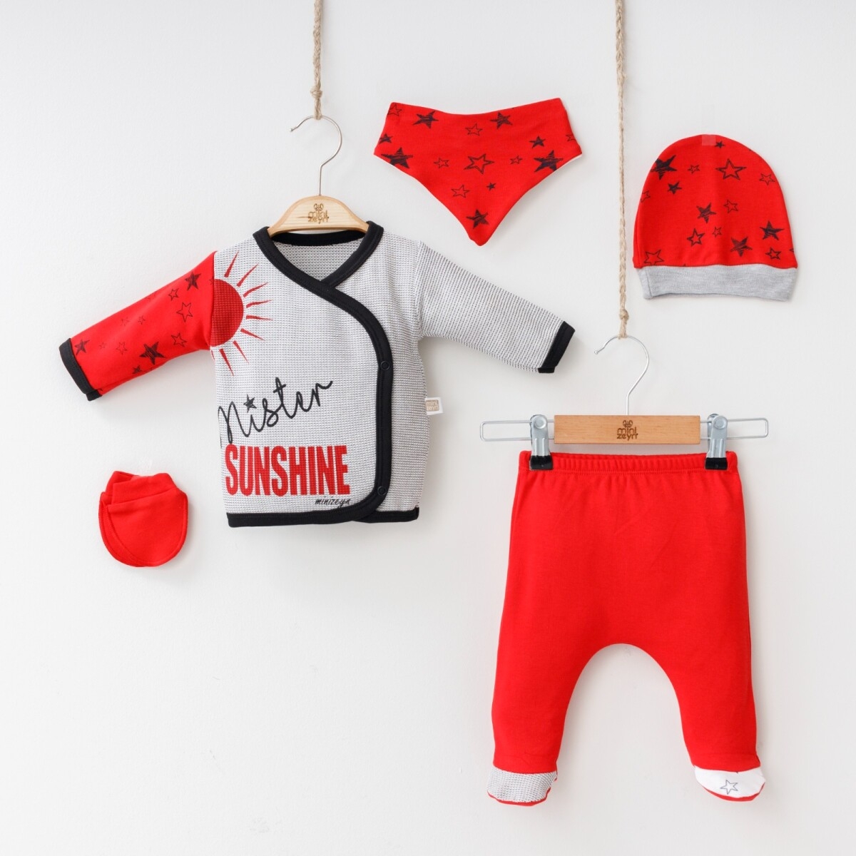 Toptan Bebek 5'li Yenidoğan Takım 0-3M 2014-5550 - 2014-5550 - Brand: Minizeyn - Kids & Bby Clothes From Peralane Kids Turkey
