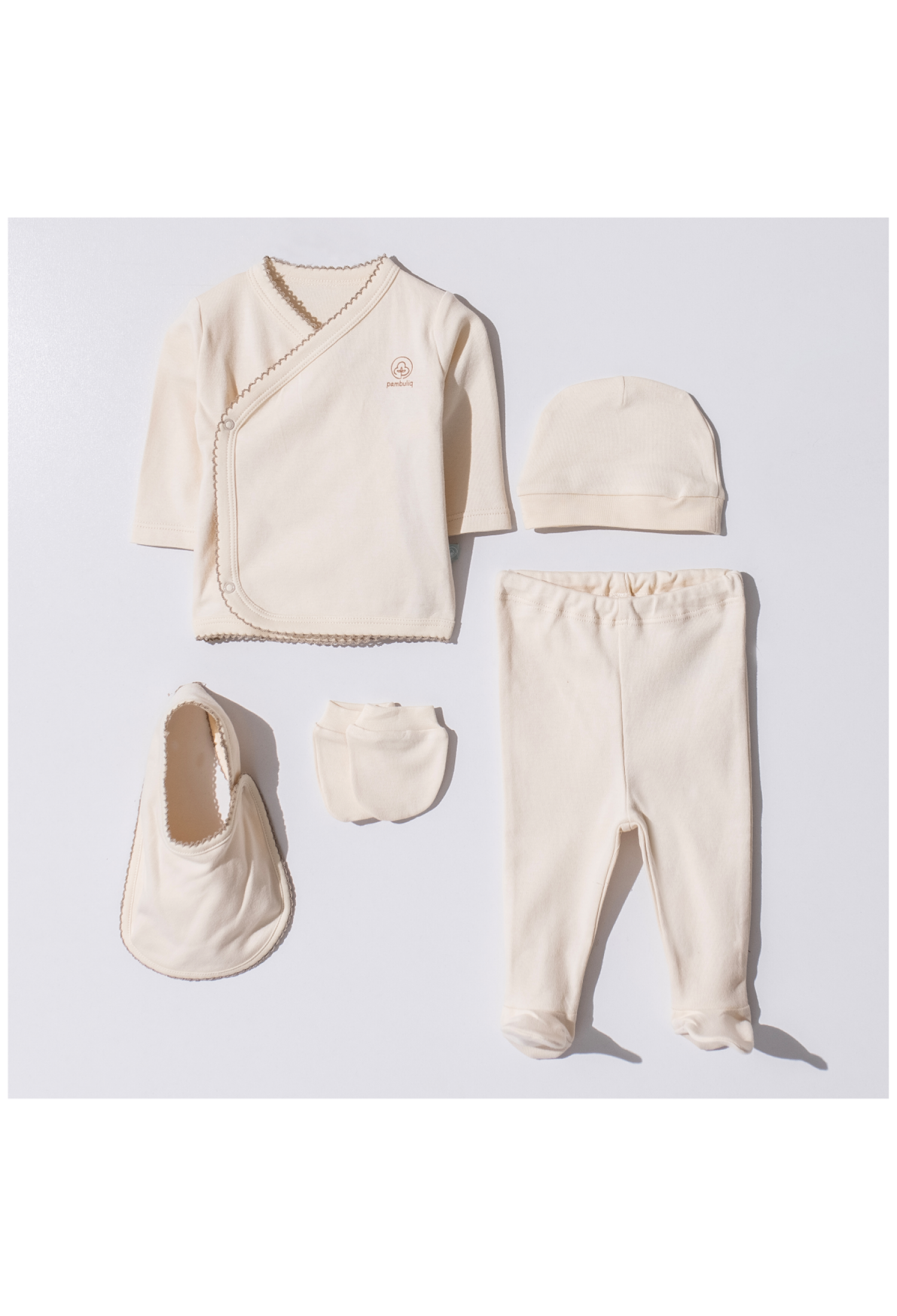Toptan Bebek 5'li Yenidoğan Takımı 0M 2030-16PAM11 - 2030-16PAM11 - Brand: Pambuliq - Kids & Bby Clothes From Peralane Kids Turkey