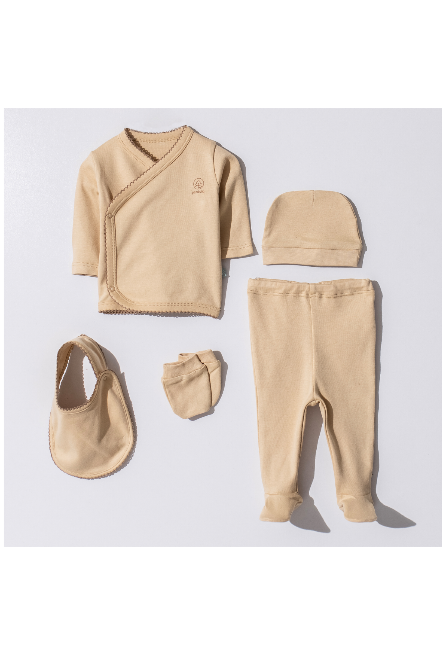 Toptan Bebek 5'li Yenidoğan Takımı 0M 2030-16PAM11 - 2030-16PAM11 - Brand: Pambuliq - Kids & Bby Clothes From Peralane Kids Turkey