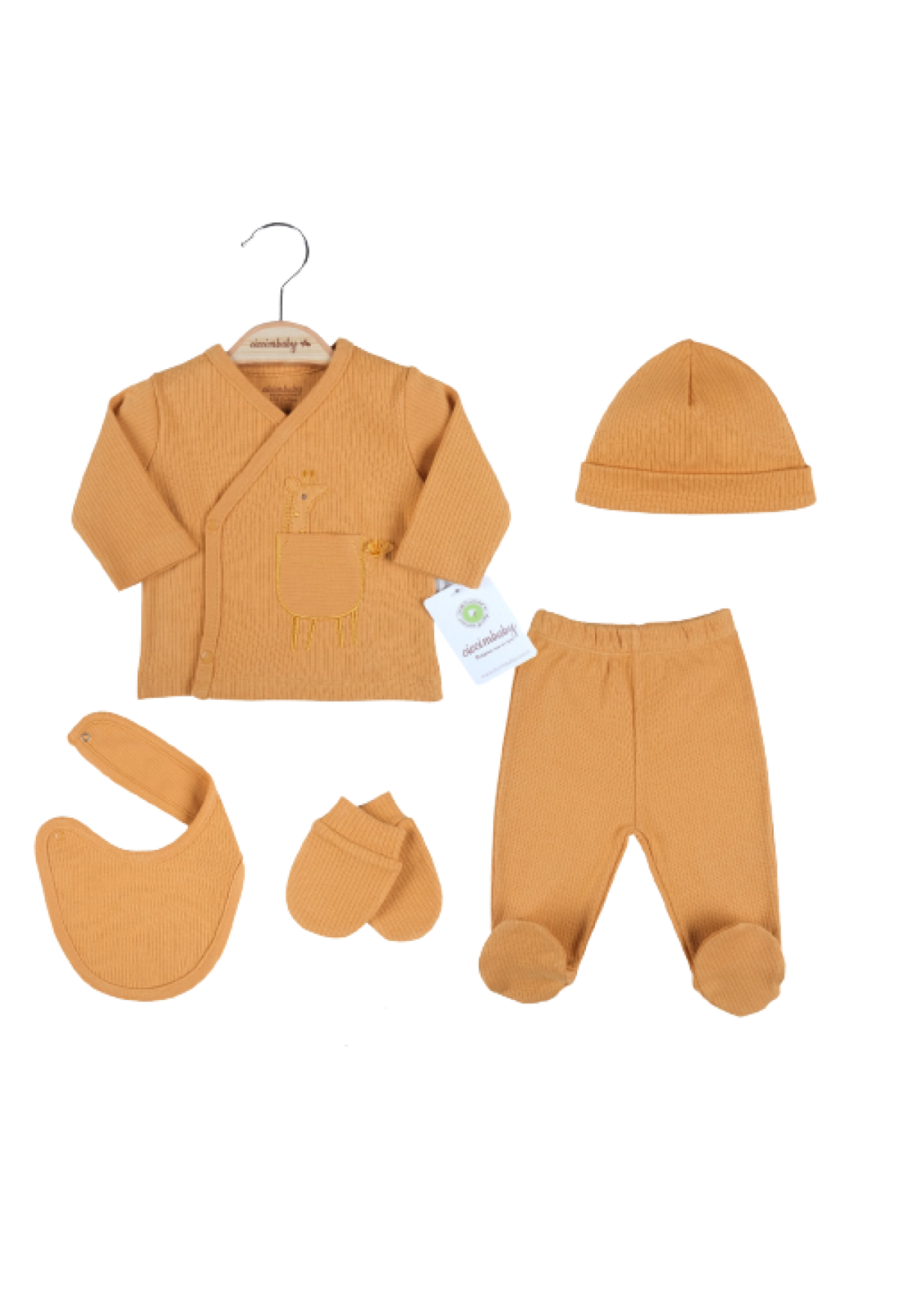Toptan Bebek 5'li Zıbın Takım 0-3M 1043-4781 - 1043-4781 - Brand: Ciccimbaby - Kids & Bby Clothes From Peralane Kids Turkey