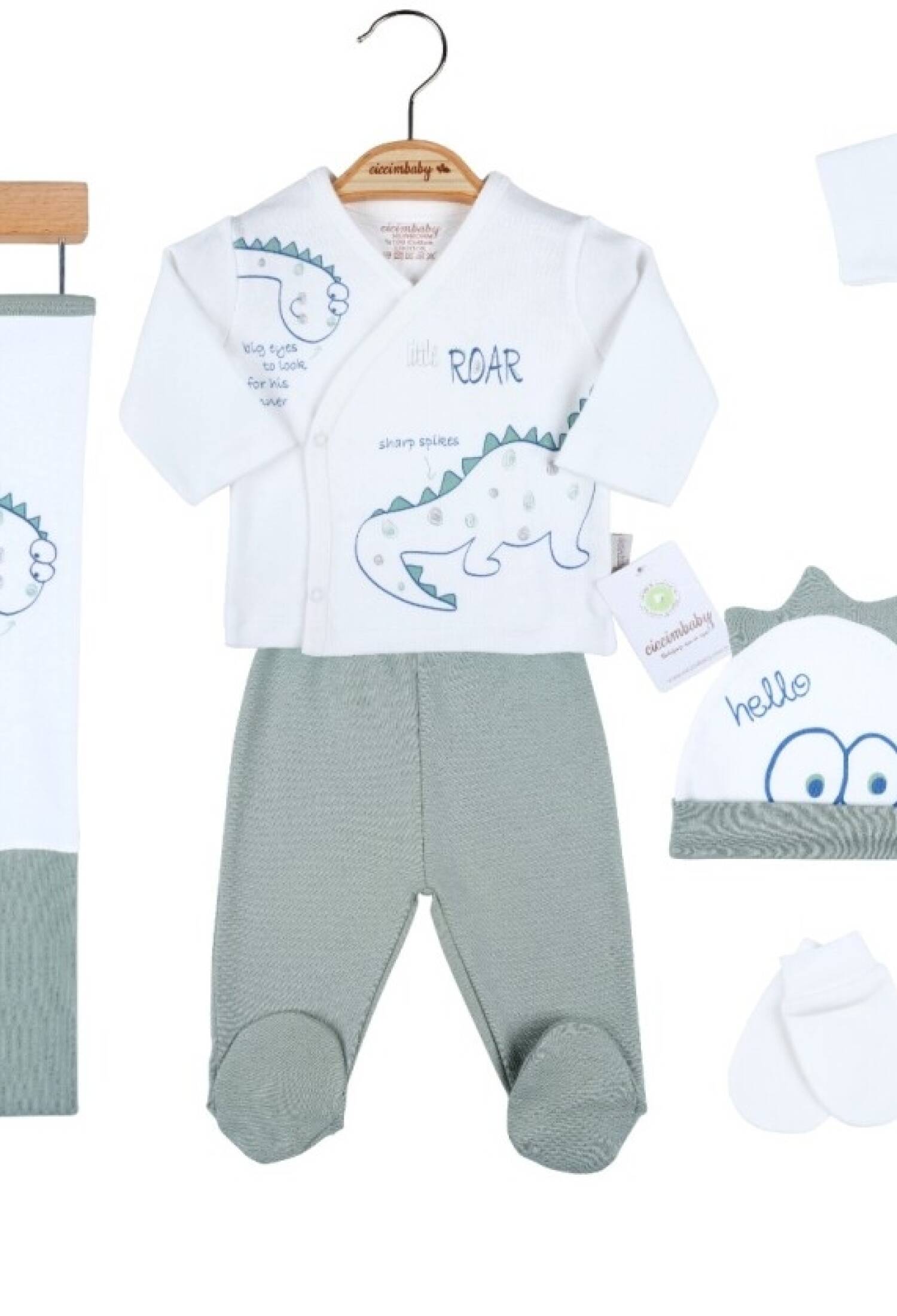 Toptan Bebek 7'li Yenidoğan Takım 0-3M 1043-4757 - 1043-4757 - Brand: Ciccimbaby - Kids & Bby Clothes From Peralane Kids Turkey