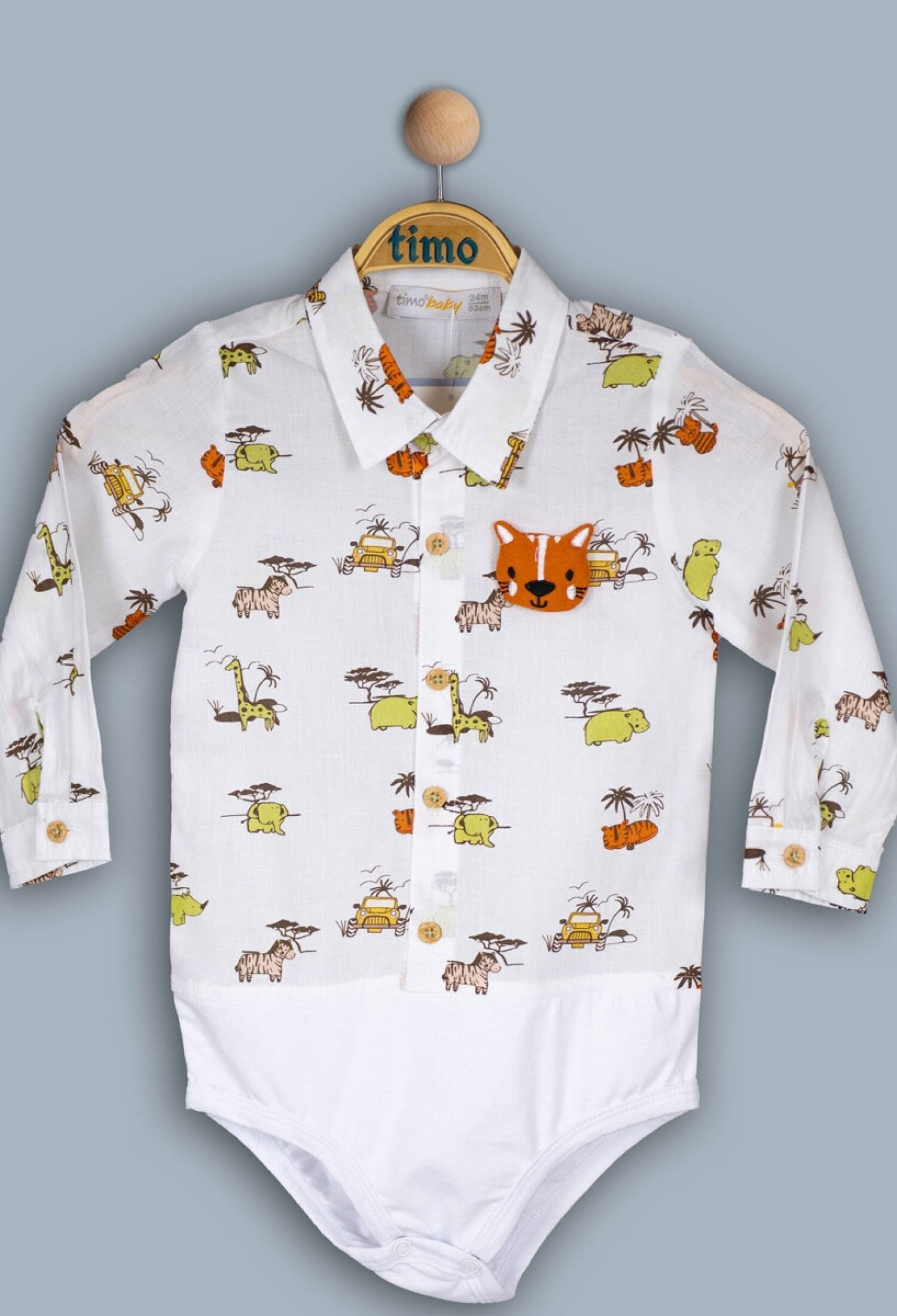 Toptan Bebek Çıtçıtlı Gömlek Bady 6-24M 1018-TE4DÜ042241601 - 1018-TE4DÜ042241601 - Brand: Timo - Kids & Bby Clothes From Peralane Kids Turkey