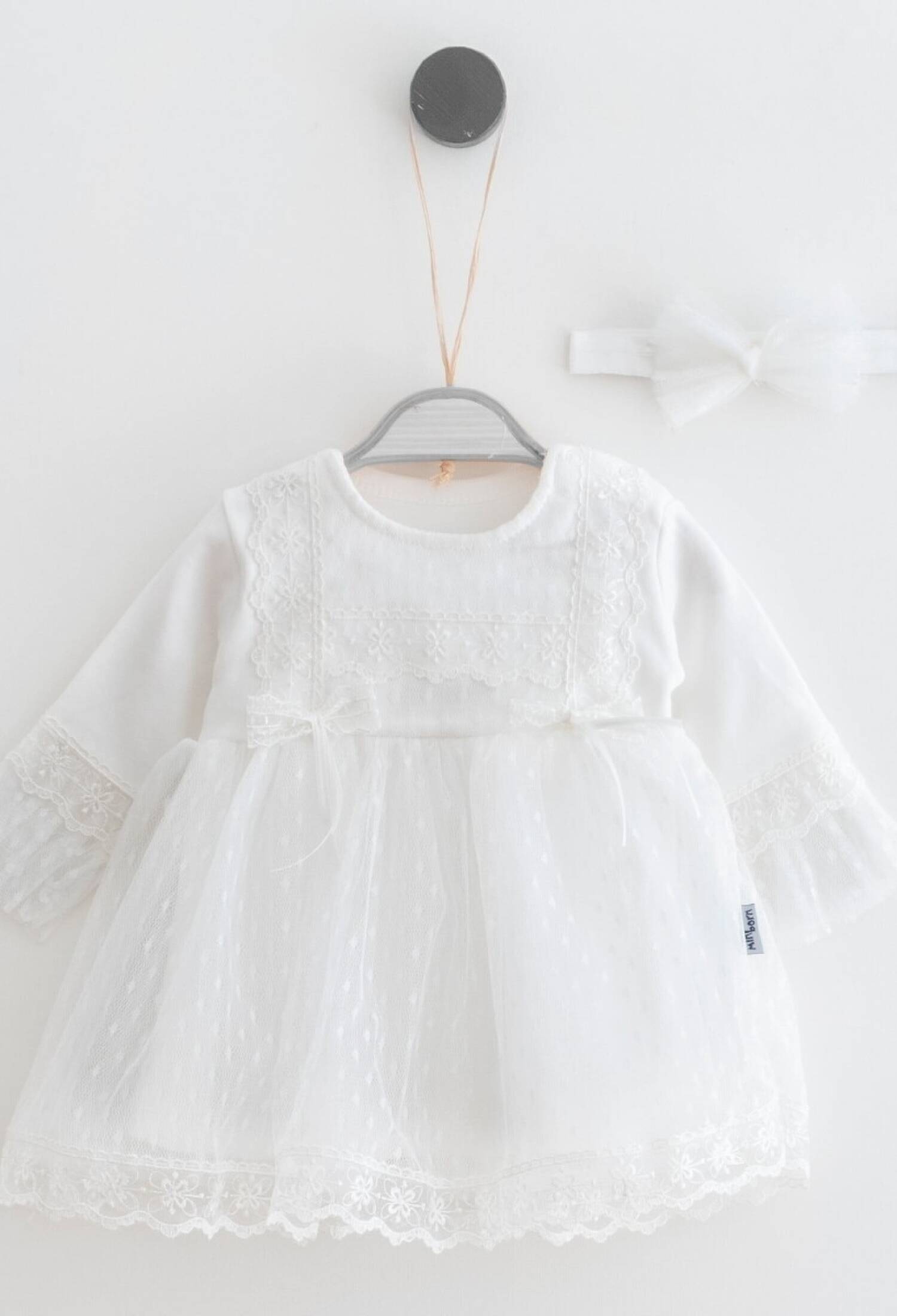 Toptan Bebek Elbise ve Saç Bandanası Takım 0-12M 2019-2201 - 2019-2201 - Brand: Miniborn - Kids & Bby Clothes From Peralane Kids Turkey