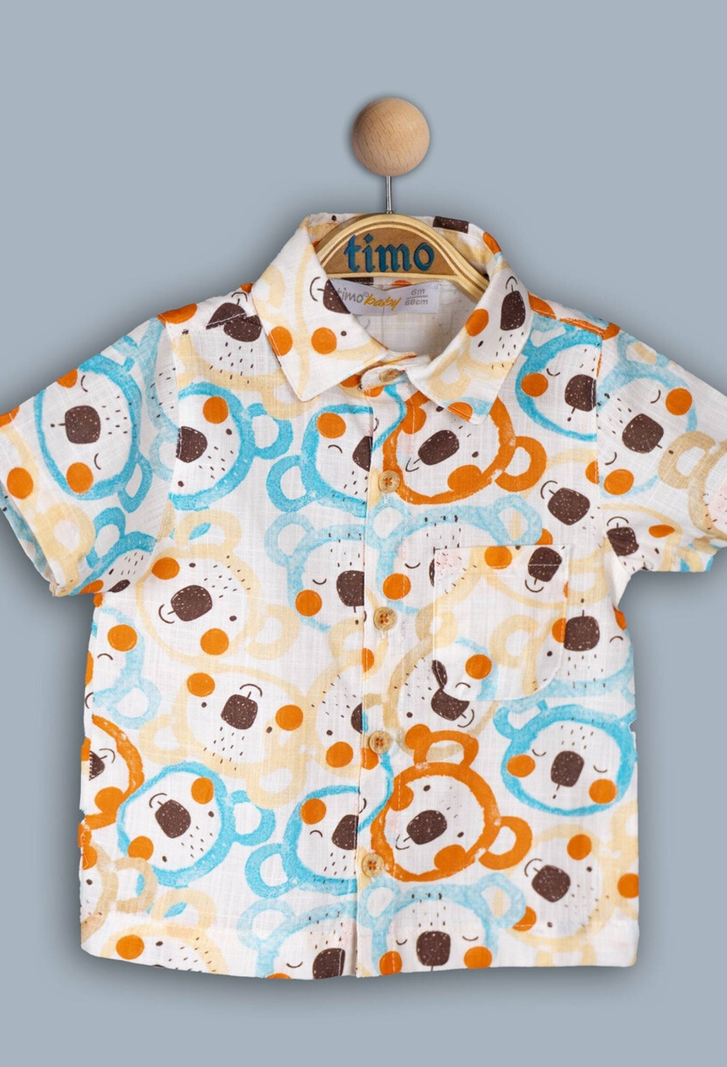 Toptan Bebek Gömlek 6-24M 1018-TE4DÜ042243061 - 1018-TE4DÜ042243061 - Brand: Timo - Kids & Bby Clothes From Peralane Kids Turkey