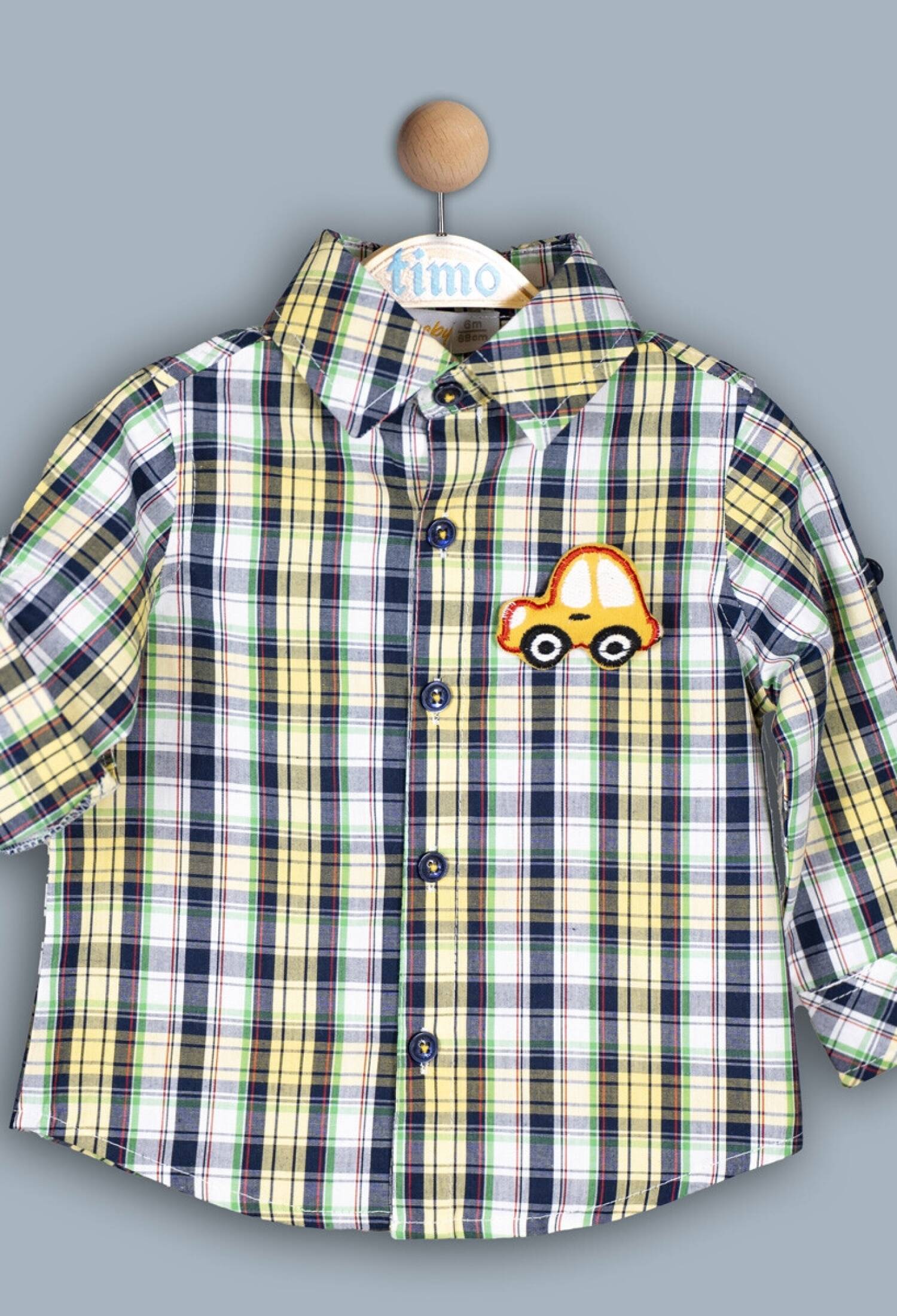 Toptan Bebek Gömlek 6-24M 1018-TE4DÜ202243571 - 1018-TE4DÜ202243571 - Brand: Timo - Kids & Bby Clothes From Peralane Kids Turkey