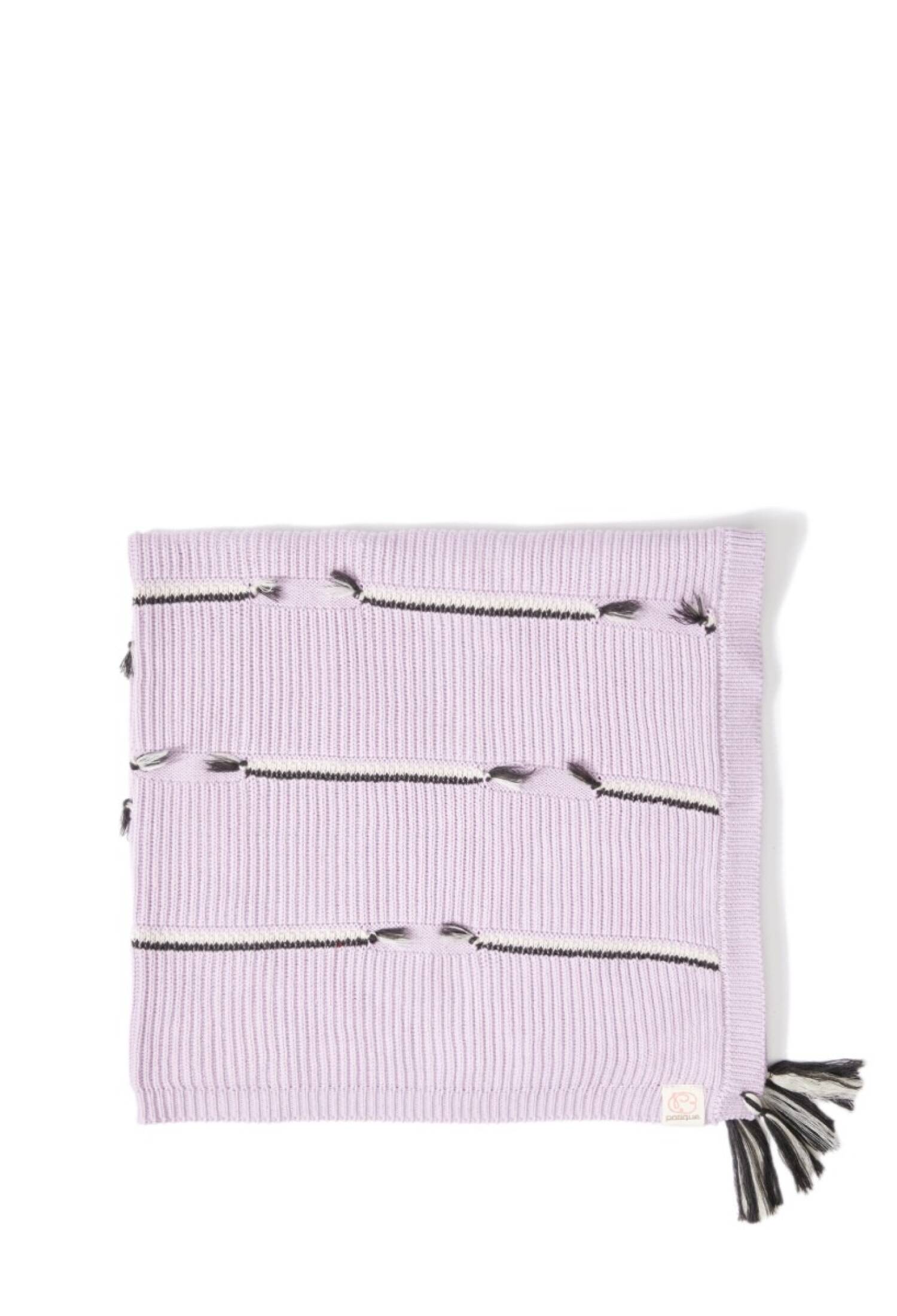 Toptan Bebek Organik Pamuklu Püsküllü Örgü Battaniye 0-36M 1061-21019 - 1061-21019 - Brand: Uludağ Triko - Kids & Bby Clothes From Peralane Kids Turkey